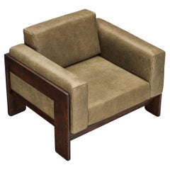 Afra & Tobia Scarpa per Cassina Sedia da salotto 'Bastiano' in pelle