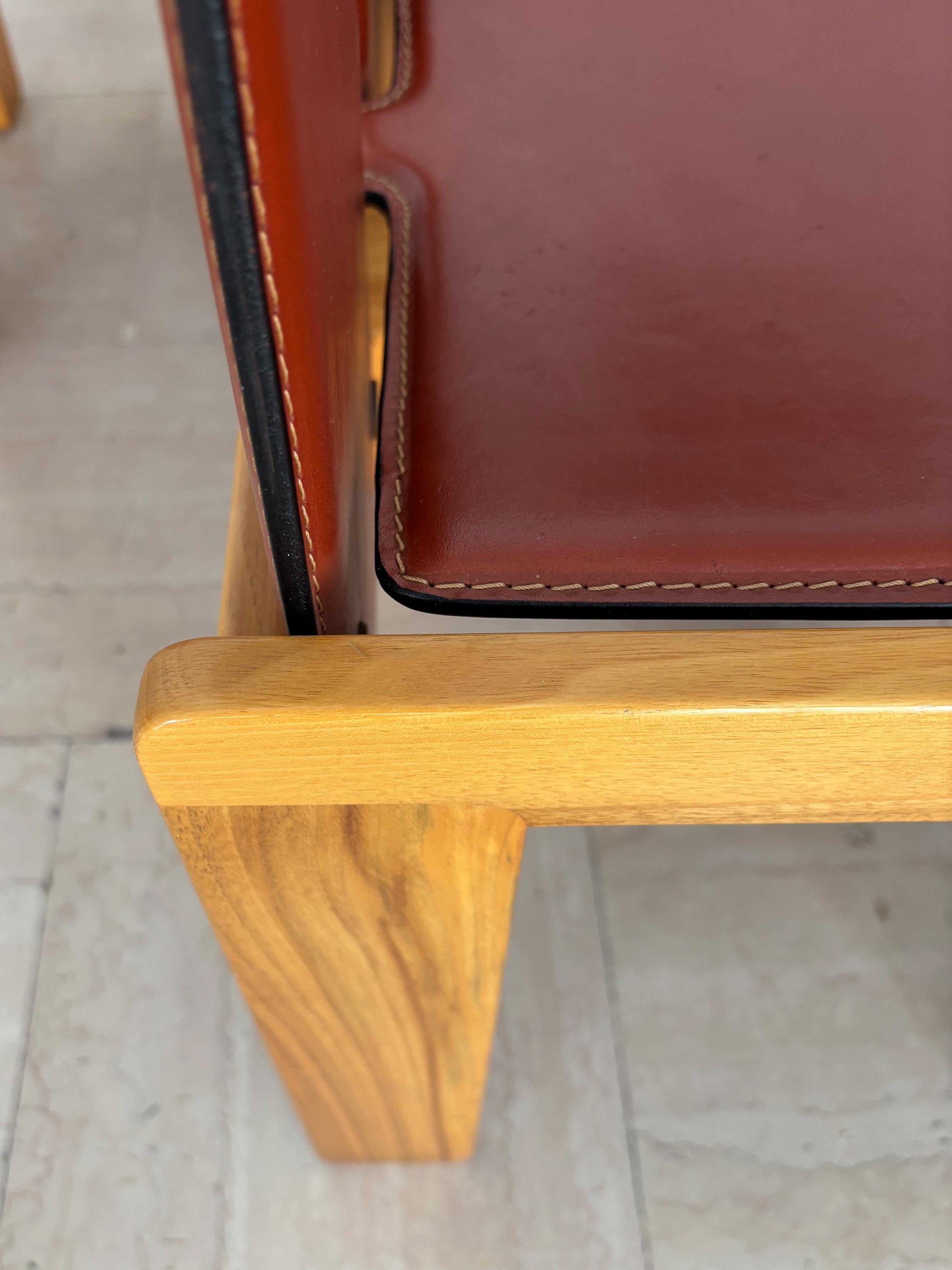 Afra & Tobia Scarpa pour Cassina Chaises de salle à manger en Wood du milieu du siècle 1960 en vente 7