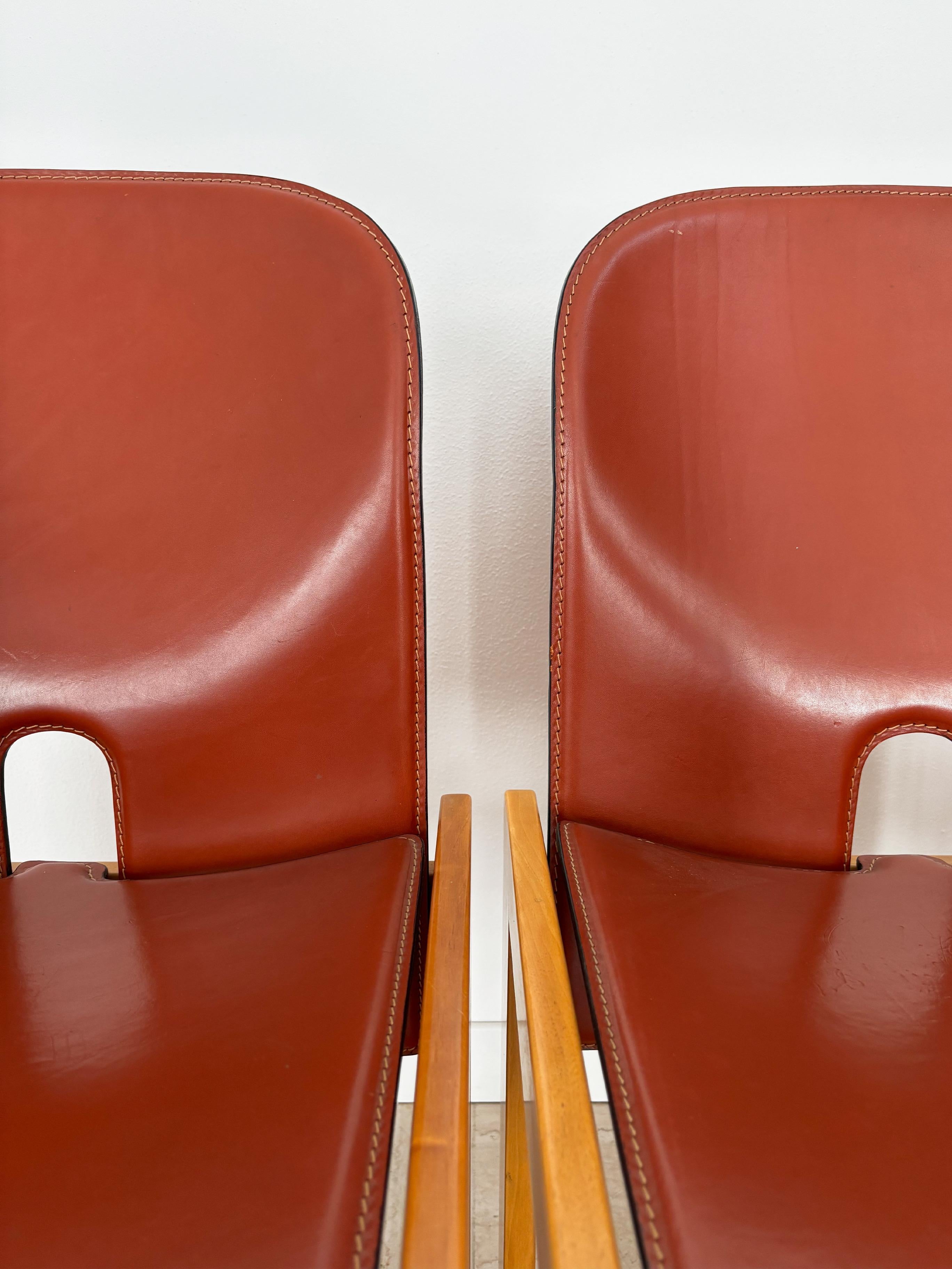 Afra & Tobia Scarpa pour Cassina Chaises de salle à manger en Wood du milieu du siècle 1960 en vente 11