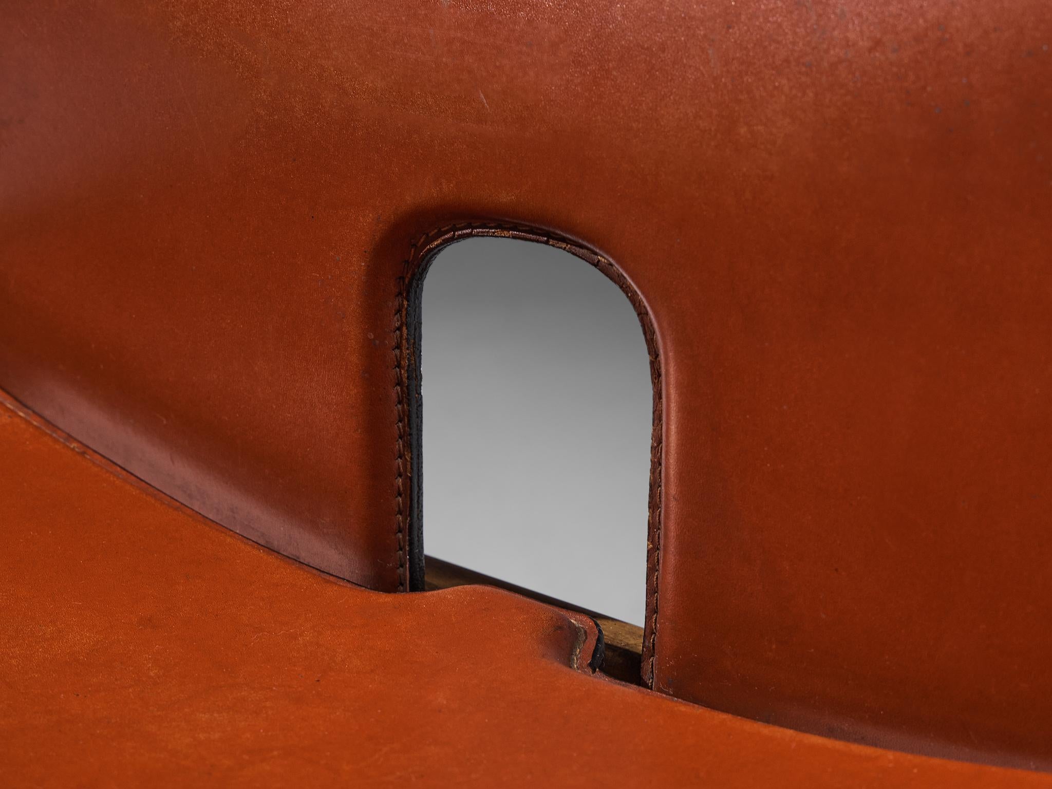 Afra & Tobia Scarpa for Cassina Pair of '121' Dining Chairs in Leather  4