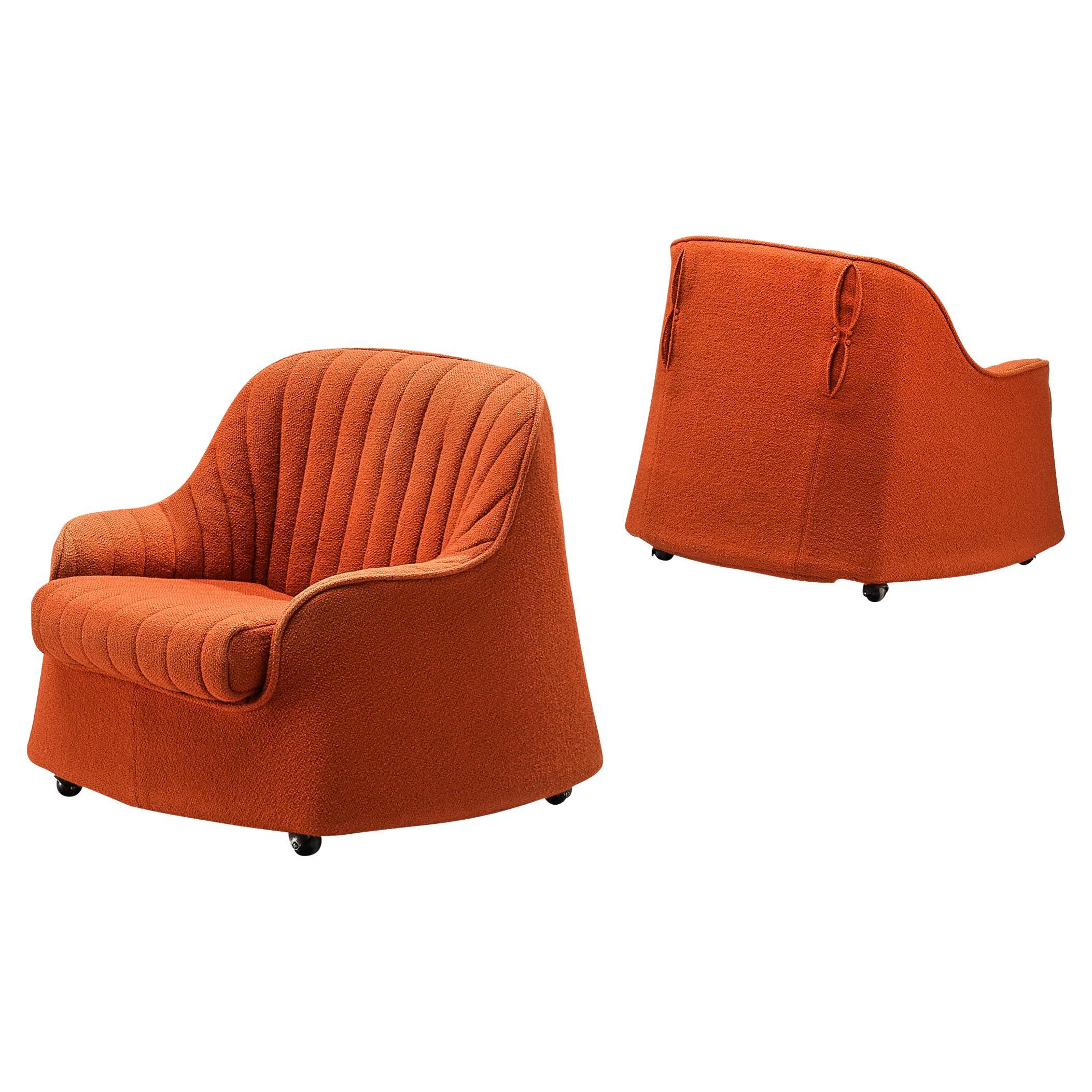 Afra & Tobia Scarpa for Cassina Pair of 'Ciprea' Lounge Chairs For Sale