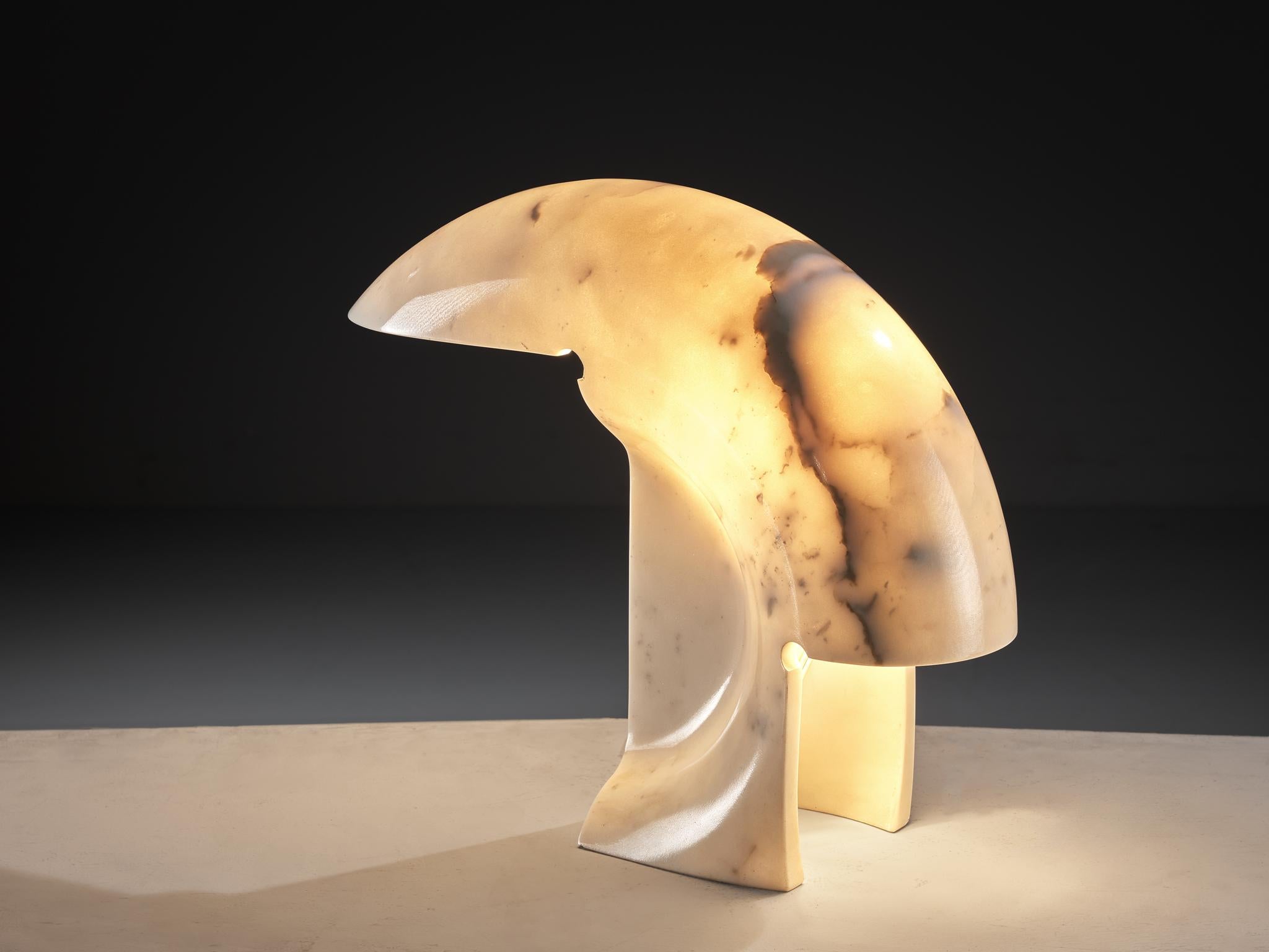 Mid-Century Modern Afra & Tobia Scarpa for Flos 'Biagio' Table Lamp in Marble For Sale