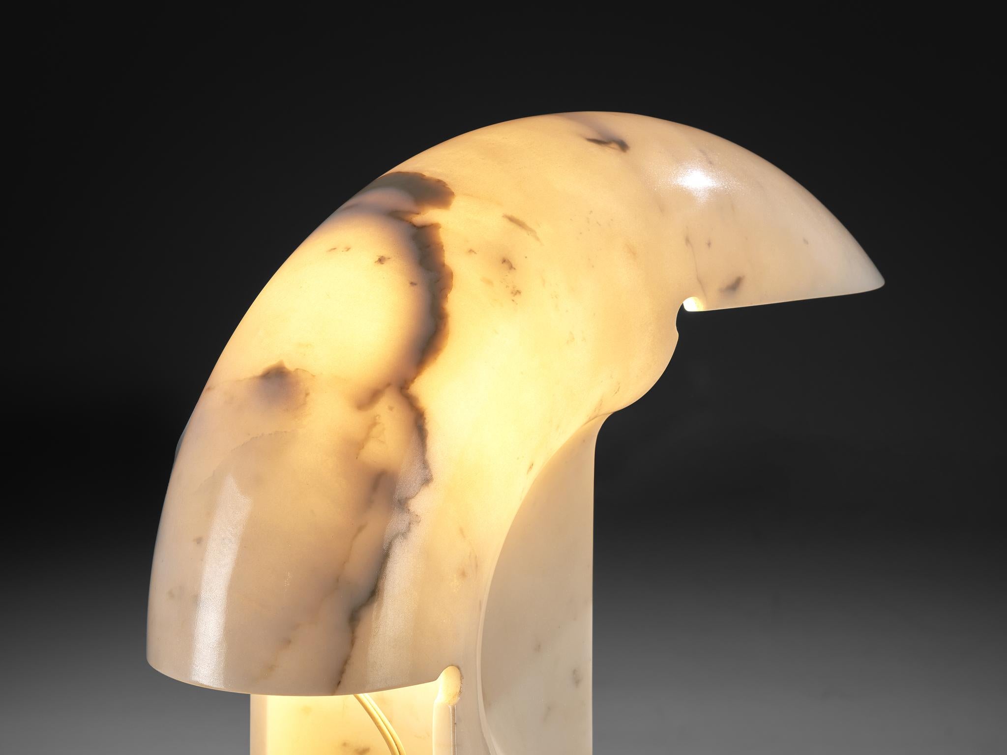 Italian Afra & Tobia Scarpa for Flos 'Biagio' Table Lamp in Marble For Sale