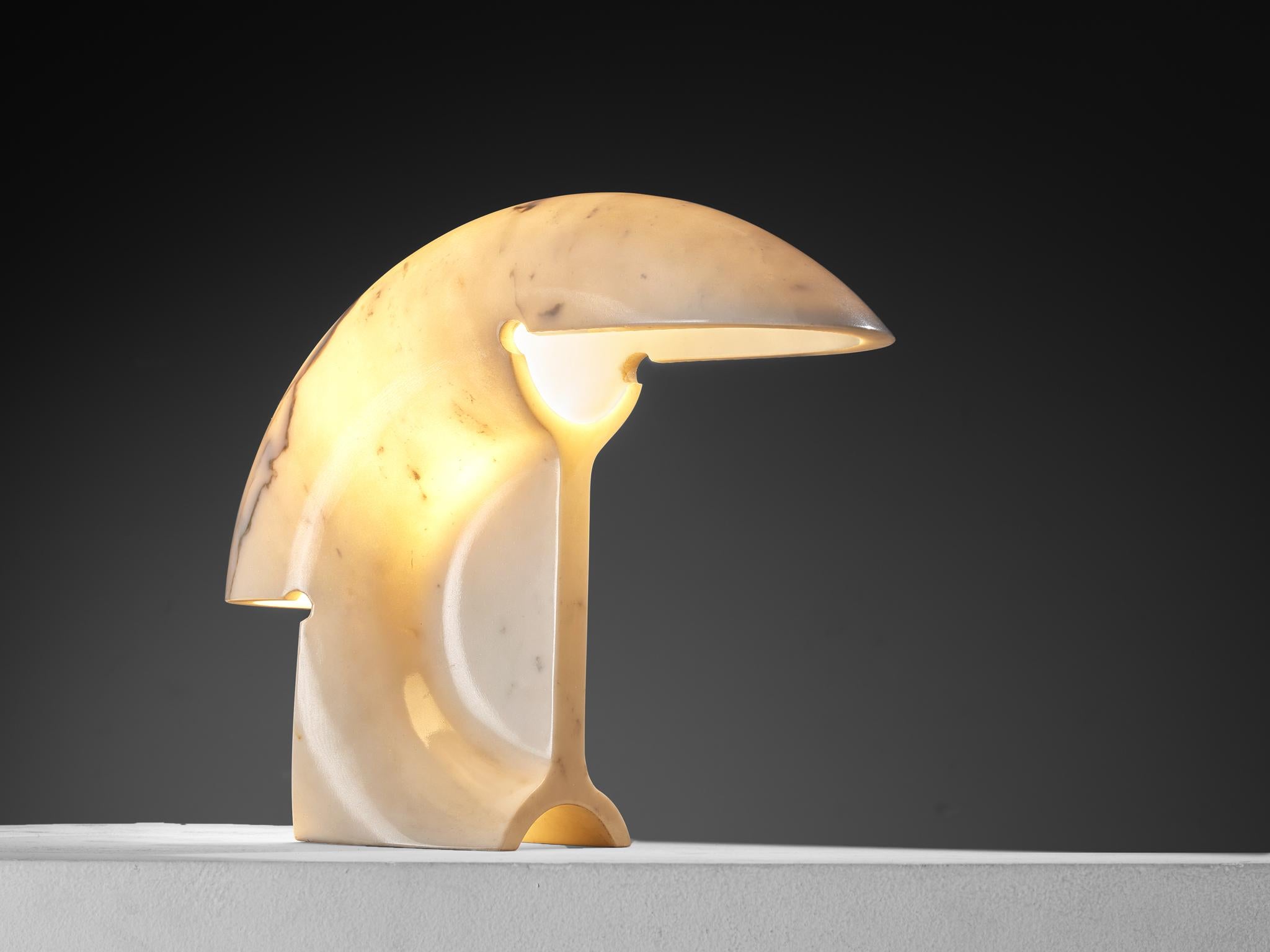 Afra & Tobia Scarpa for Flos 'Biagio' Table Lamp in Marble In Good Condition For Sale In Waalwijk, NL