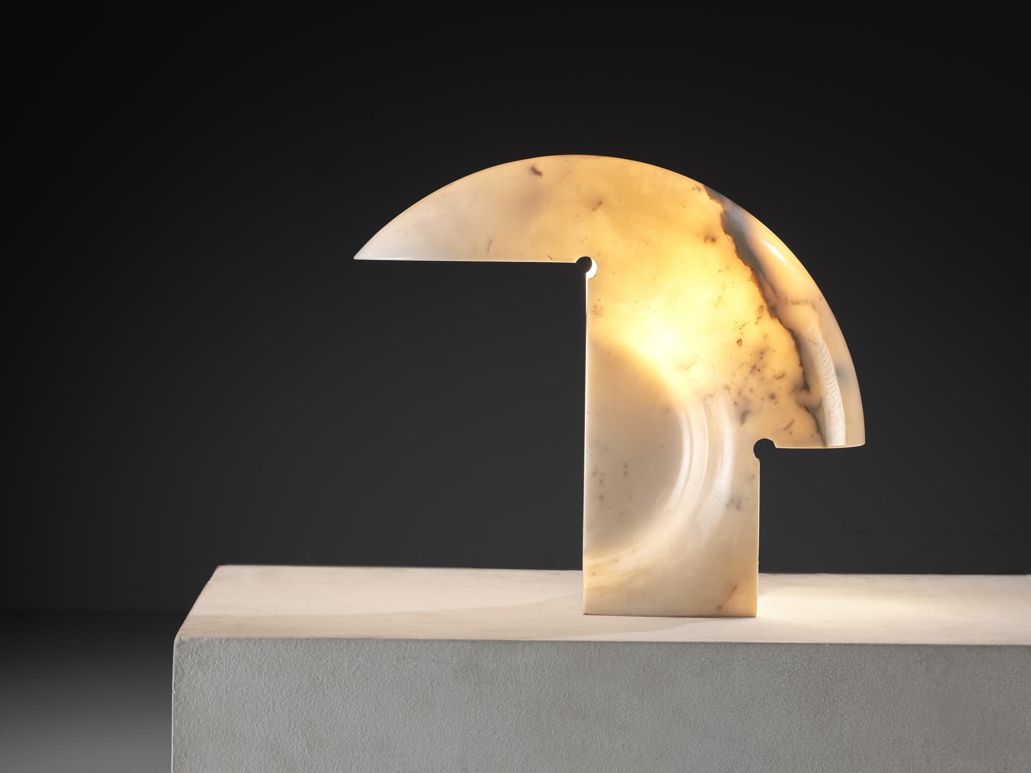 Mid-20th Century Afra & Tobia Scarpa for Flos 'Biagio' Table Lamp in Marble For Sale