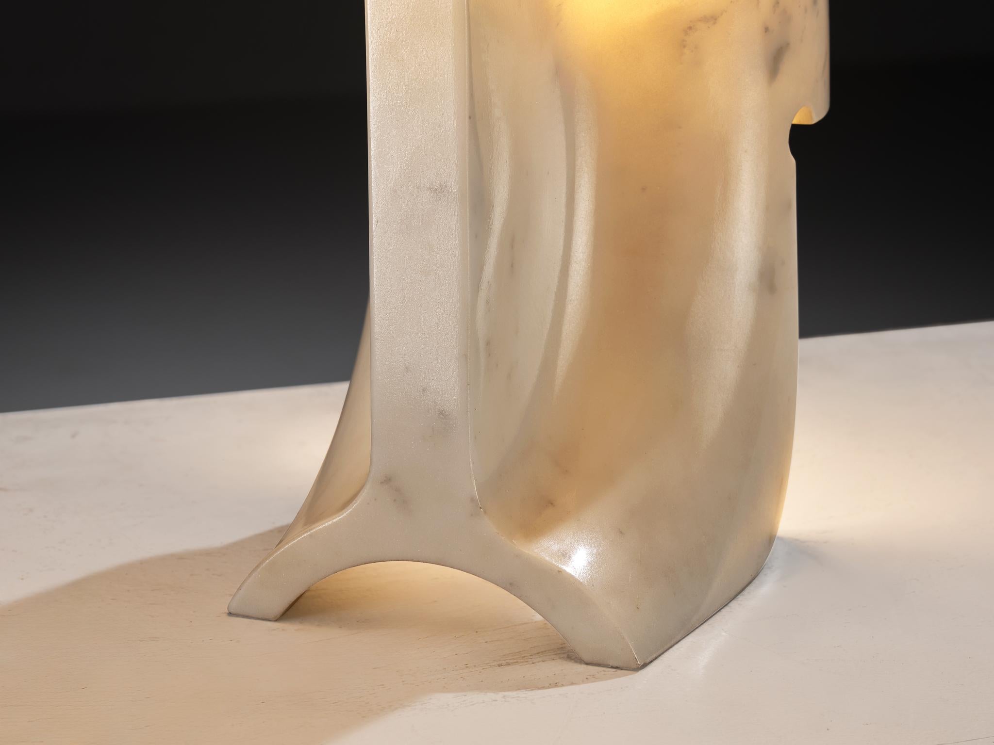 Afra & Tobia Scarpa for Flos 'Biagio' Table Lamp in Marble For Sale 1