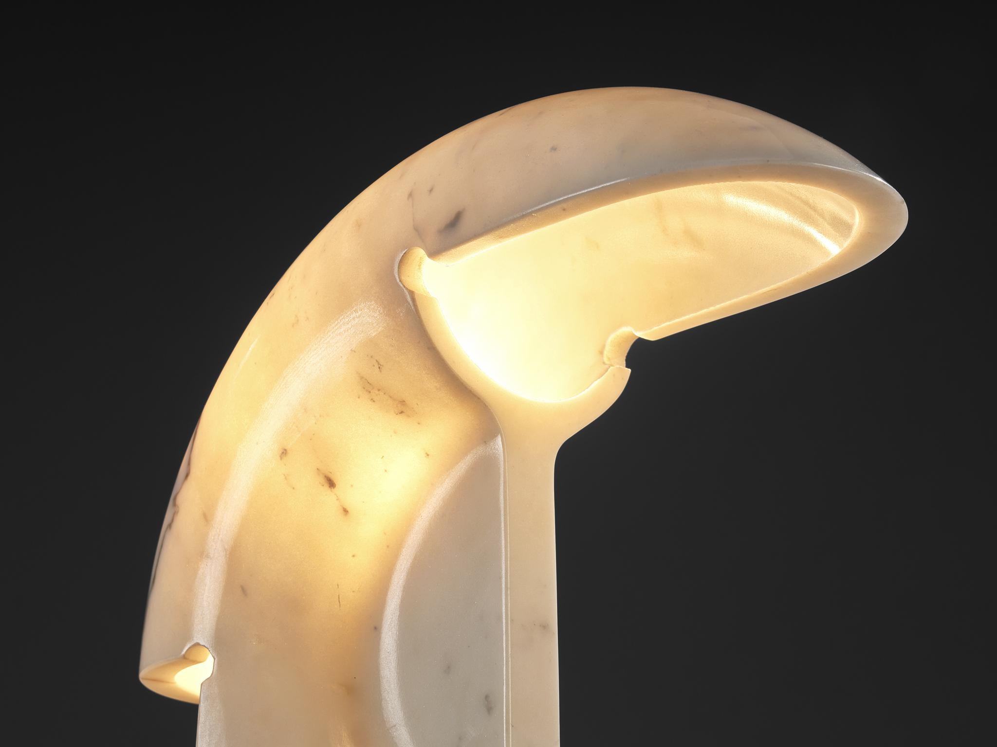 Afra & Tobia Scarpa for Flos 'Biagio' Table Lamp in Marble For Sale 2
