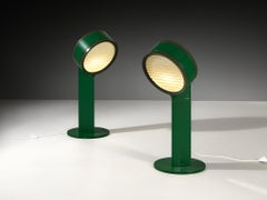 Afra & Tobia Scarpa for Flos Tamburi Table Lamps in Steel and Aluminum