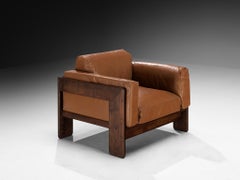 Afra & Tobia Scarpa for Gavina 'Bastiano' Lounge Chair in Ash and Leather