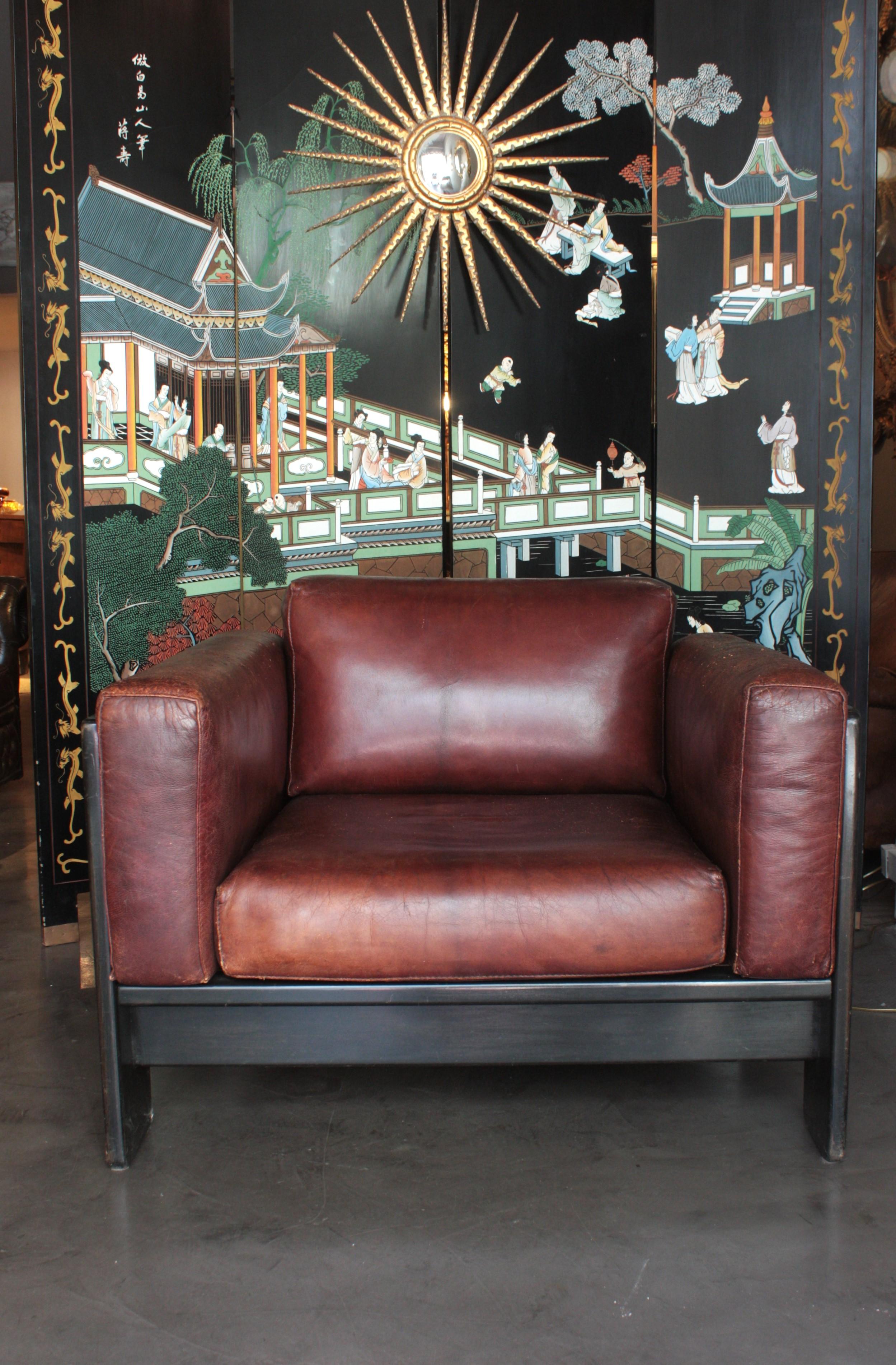 Afra & Tobia Scarpa for Gavina 'Bastiano' Lounge Chair in Leather For Sale 12