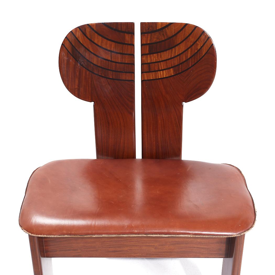 Afra & Tobia Scarpa für Maxalto Africa: 4er-Set Stühle aus der Mitte des Jahrhunderts im Angebot 5