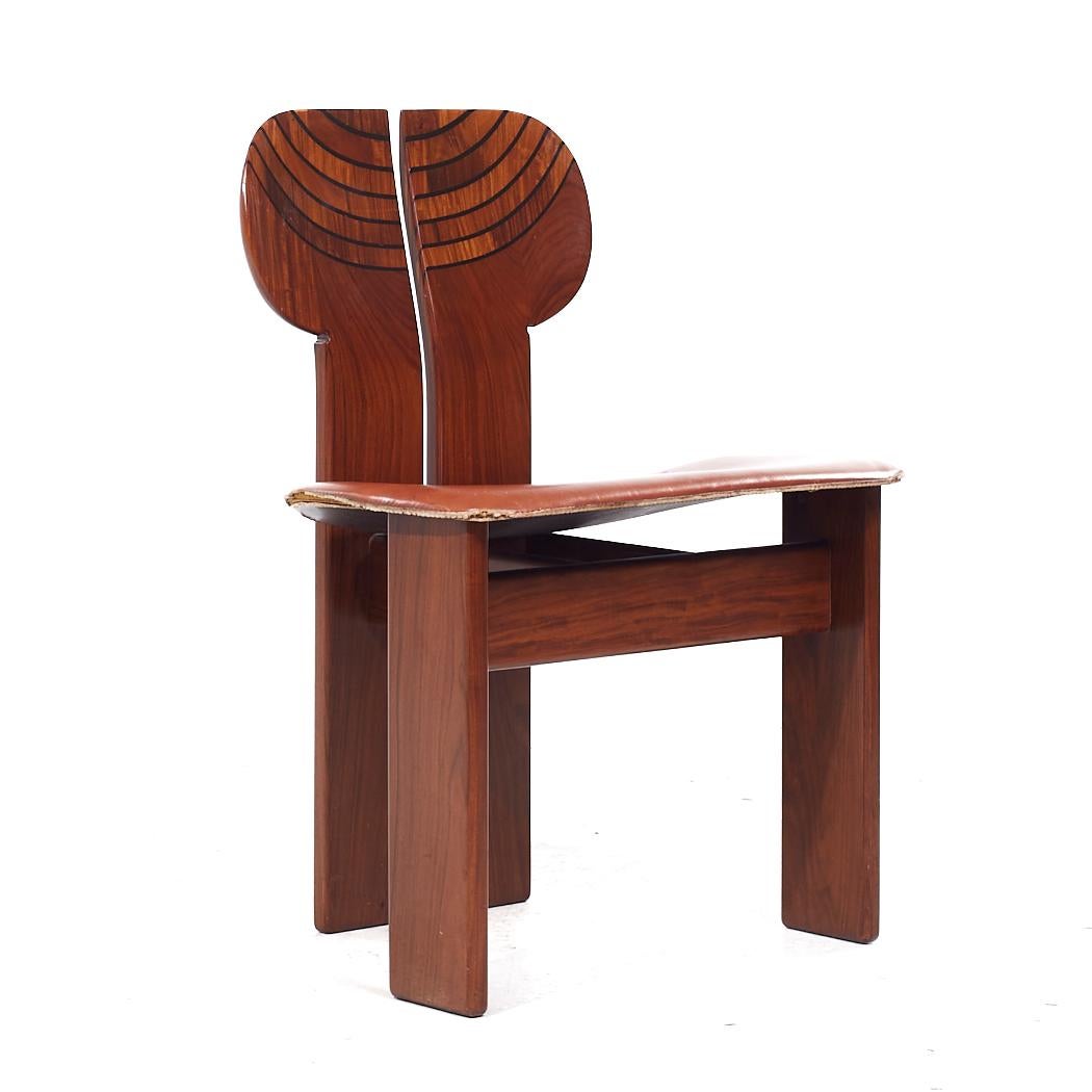 Afra & Tobia Scarpa für Maxalto Africa: 4er-Set Stühle aus der Mitte des Jahrhunderts (Italienisch) im Angebot