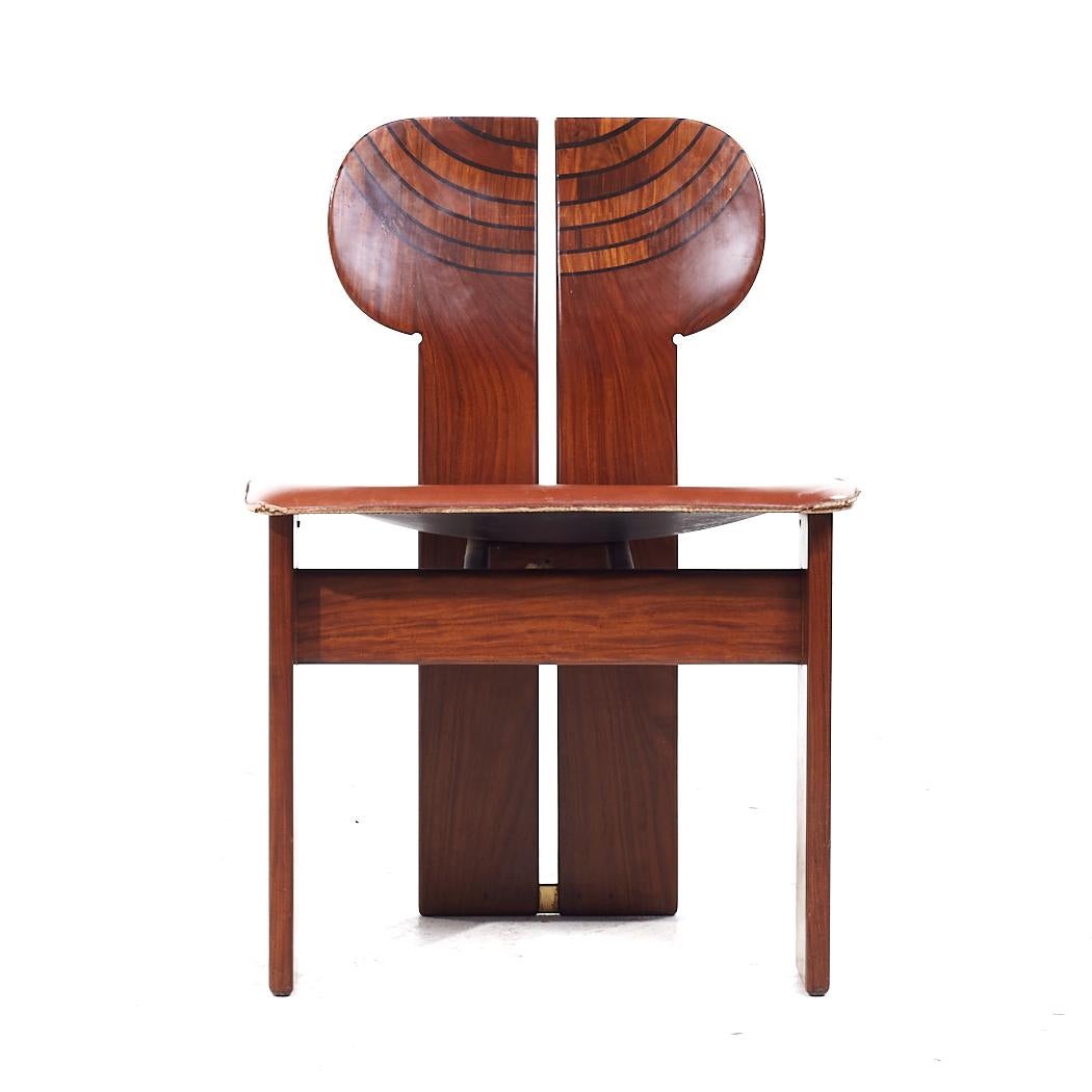 Afra & Tobia Scarpa für Maxalto Africa: 4er-Set Stühle aus der Mitte des Jahrhunderts im Zustand „Gut“ im Angebot in Countryside, IL