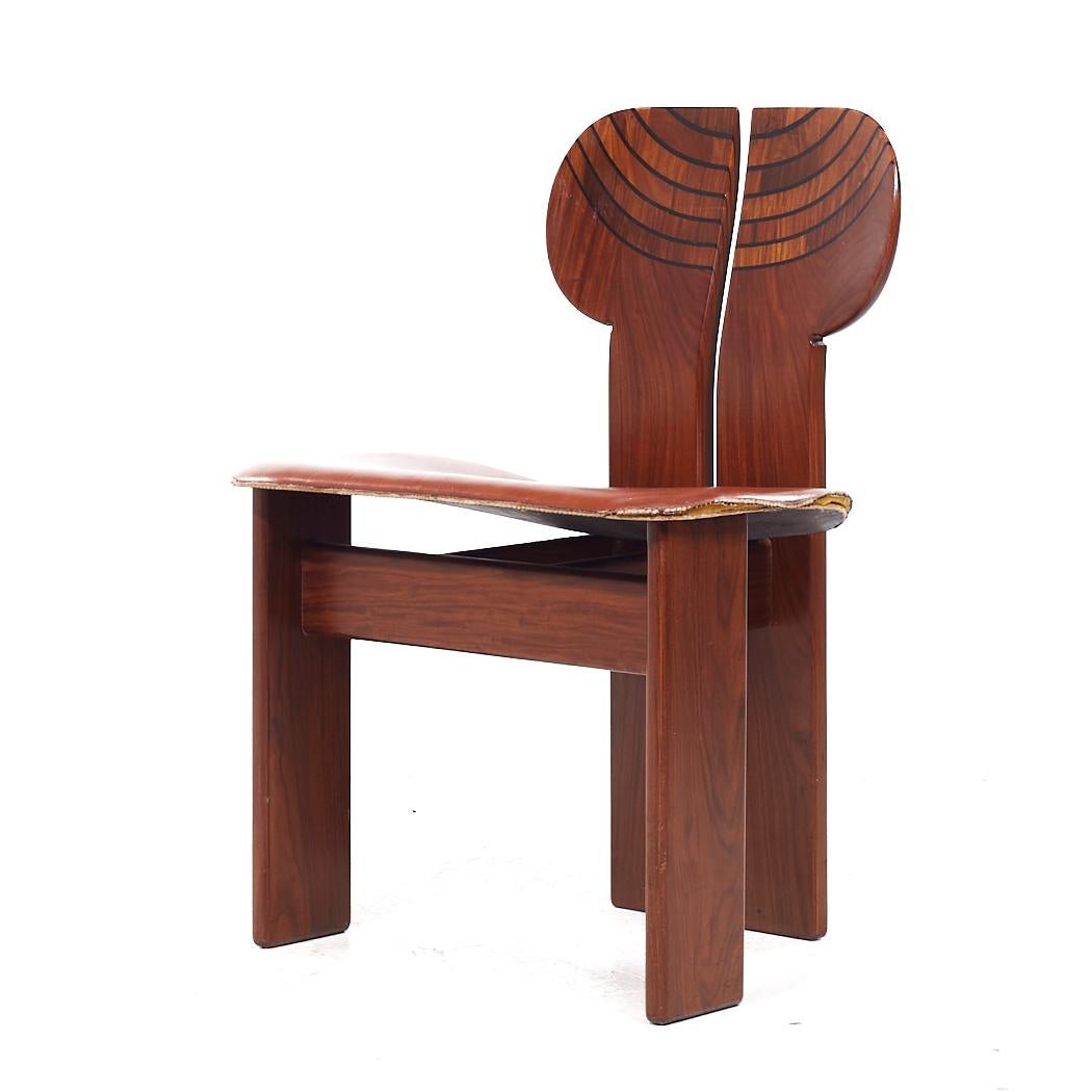 Late 20th Century Afra & Tobia Scarpa for Maxalto Africa Mid Century Chairs - Set of 4 For Sale