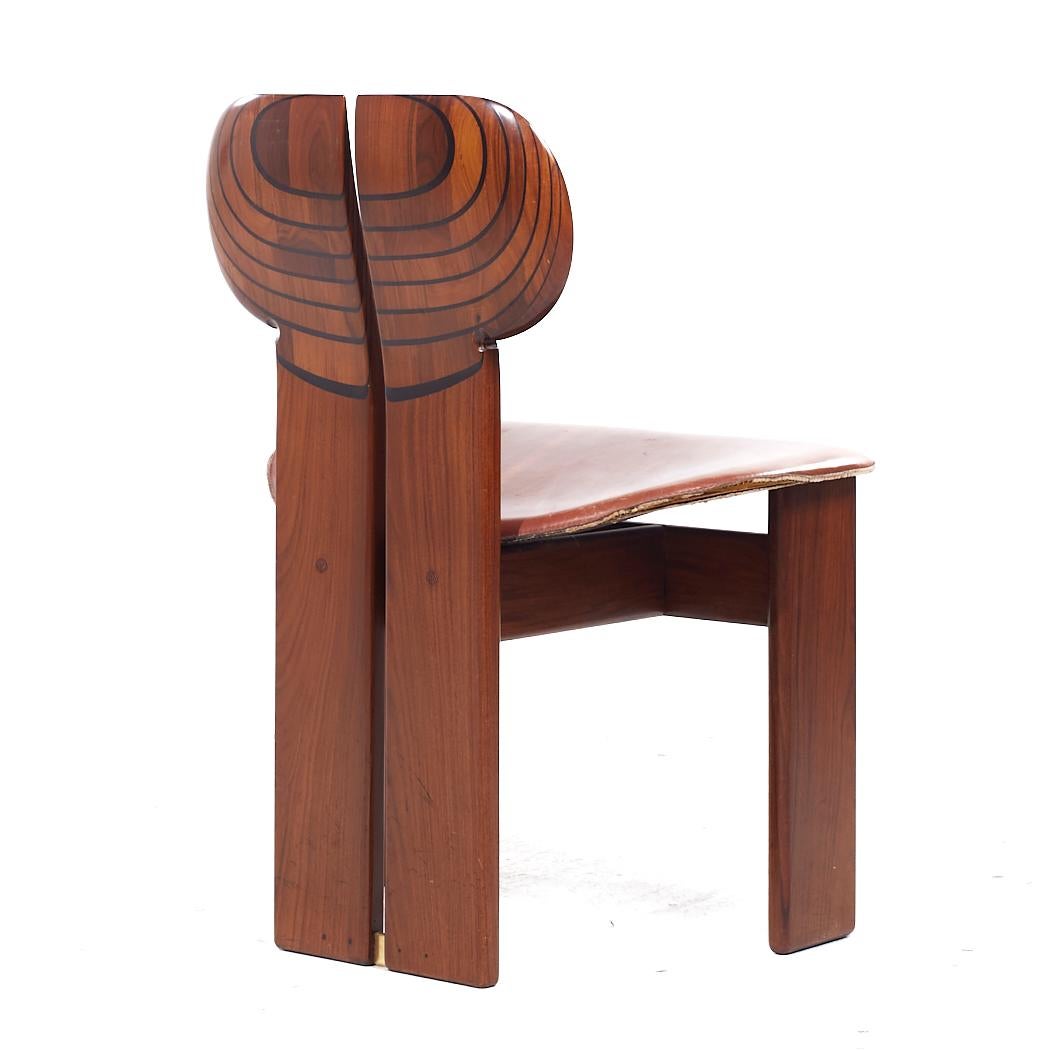 Wood Afra & Tobia Scarpa for Maxalto Africa Mid Century Chairs - Set of 4 For Sale