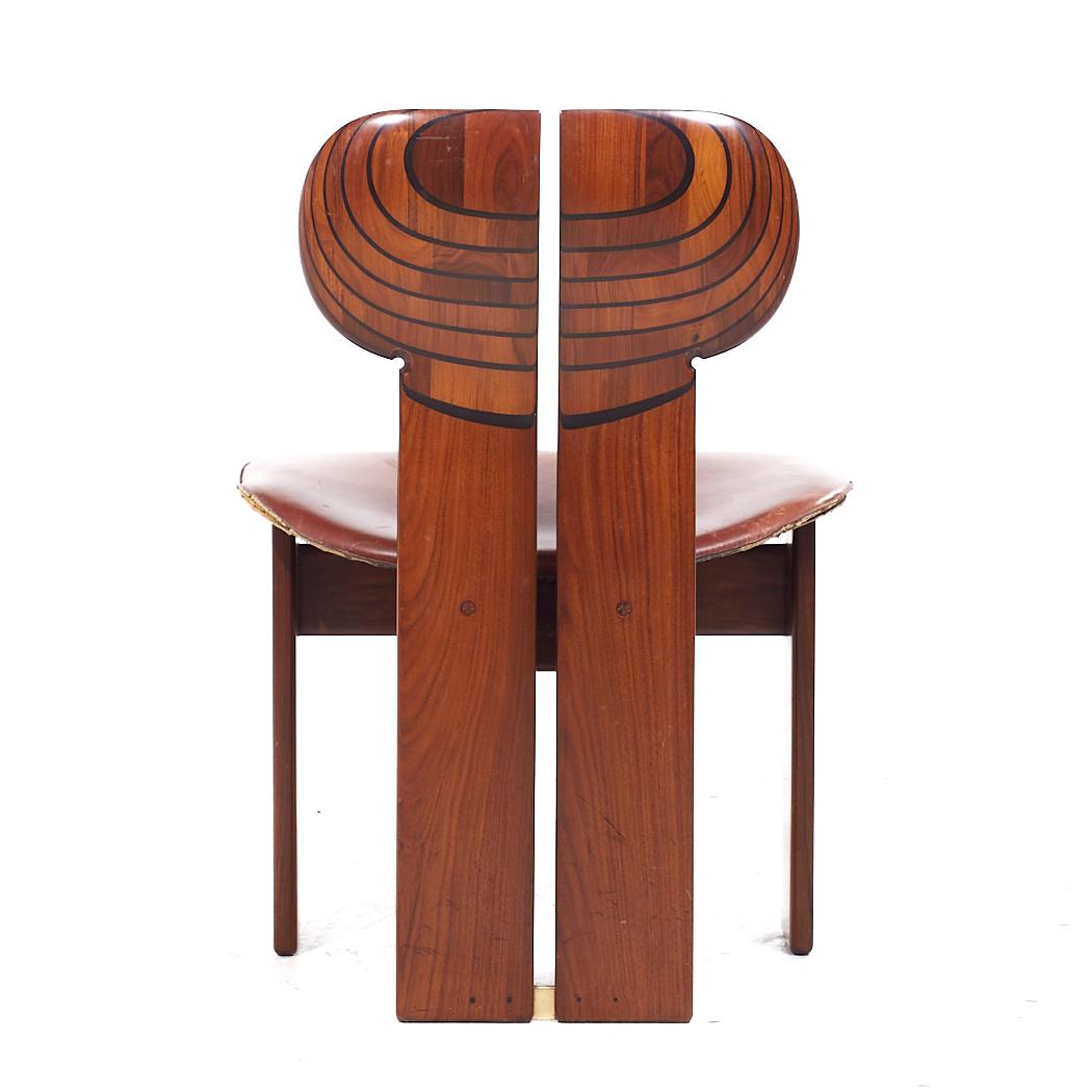 Afra & Tobia Scarpa pour Maxalto Africa, ensemble de 4 chaises du milieu du siècle dernier en vente 1