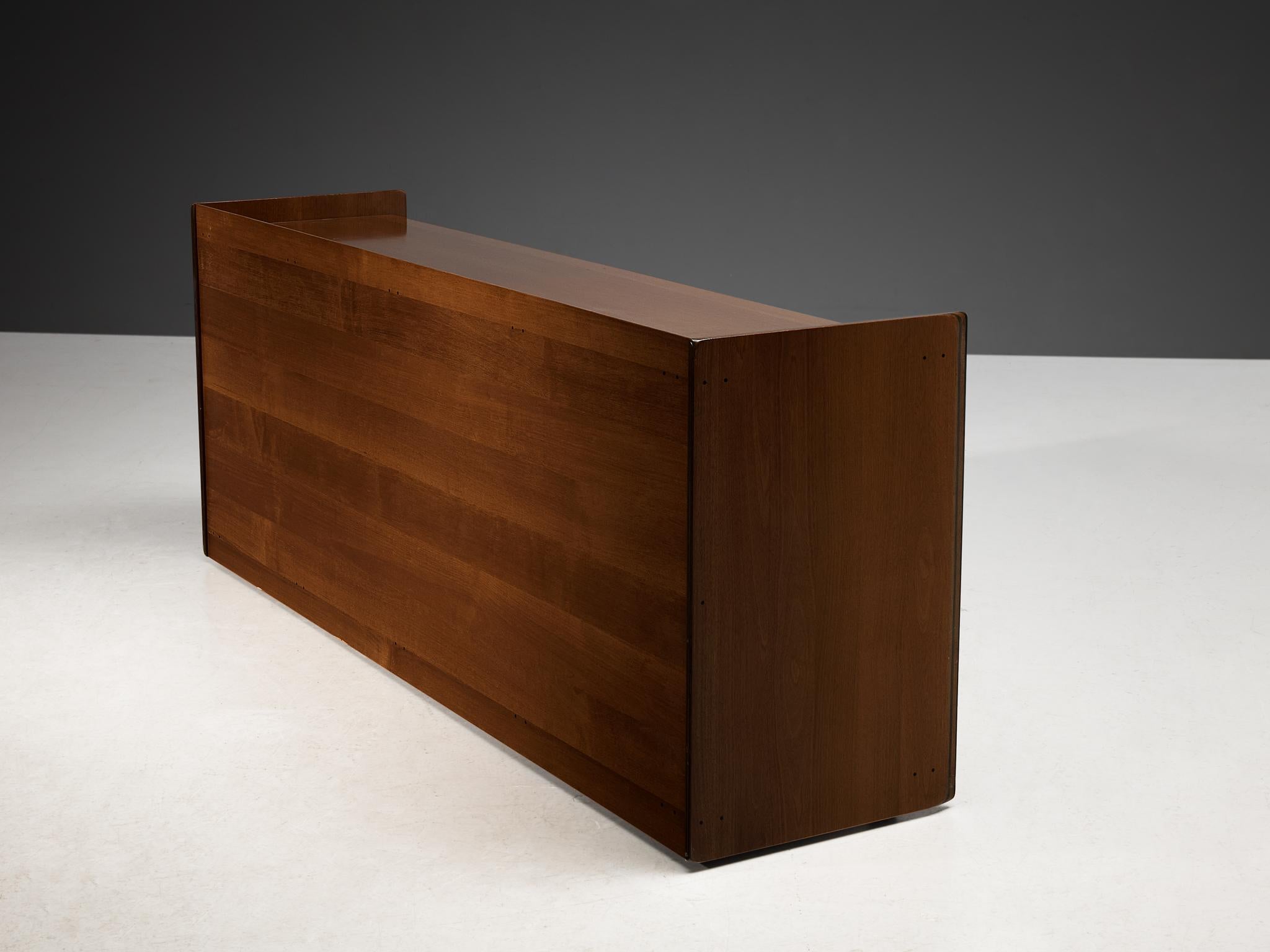 Afra & Tobia Scarpa for Maxalto 'Artona' Chest of Drawers in Walnut and Leather 3