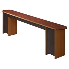 Afra & Tobia Scarpa for Maxalto Artona Console Cabinet in Walnut & Leather