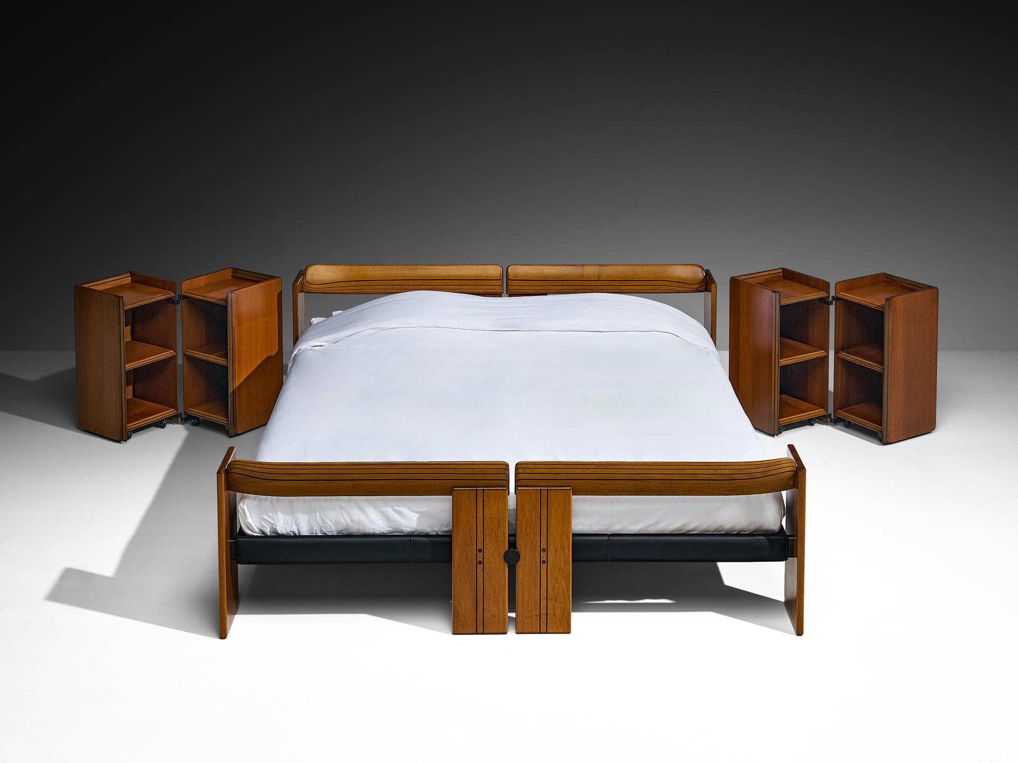 Afra & Tobia Scarpa per Maxalto Letto King Artona con Comodini In condizioni buone in vendita a Waalwijk, NL