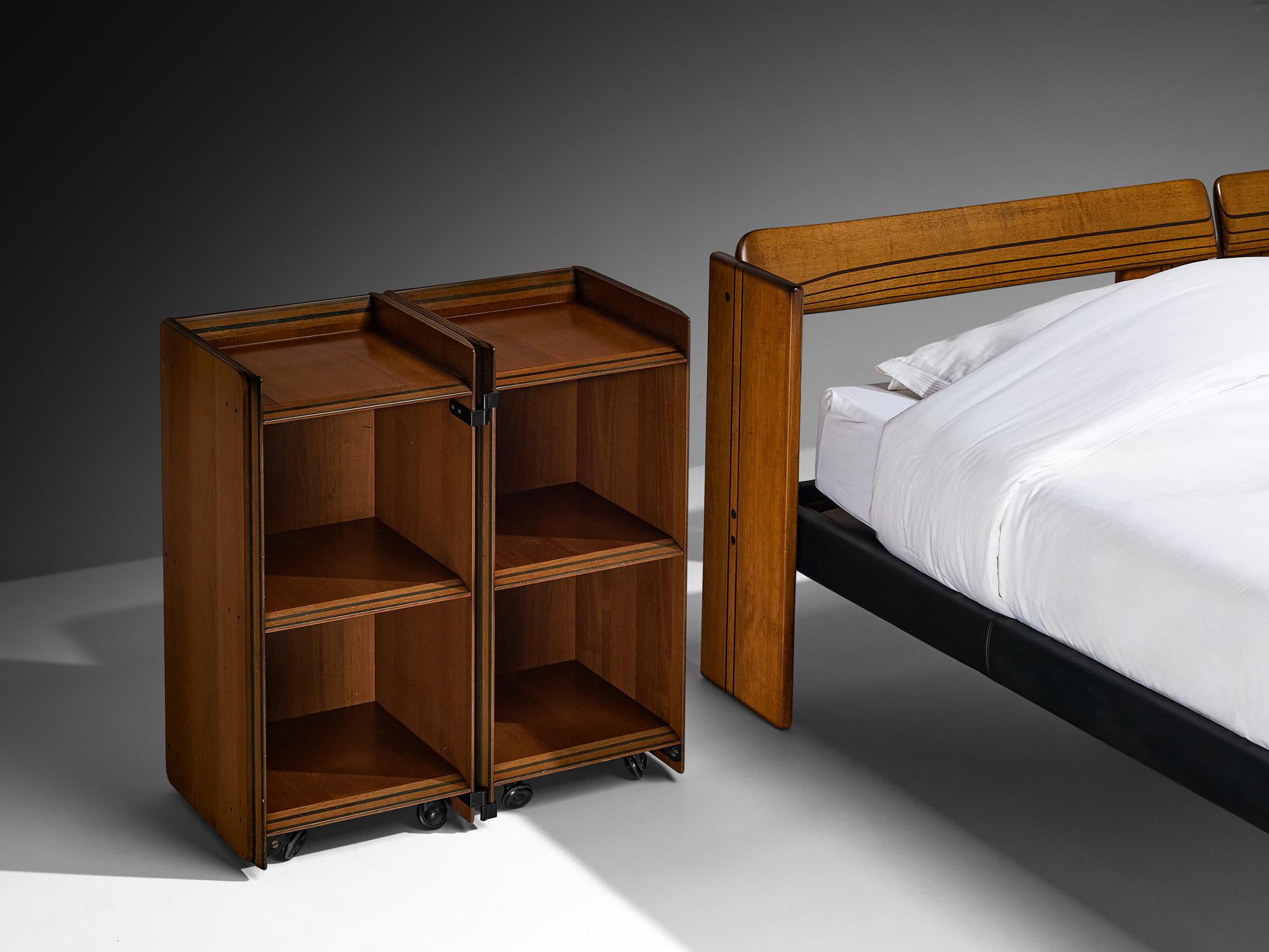 Fine XX secolo Afra & Tobia Scarpa per Maxalto Letto King Artona con Comodini in vendita