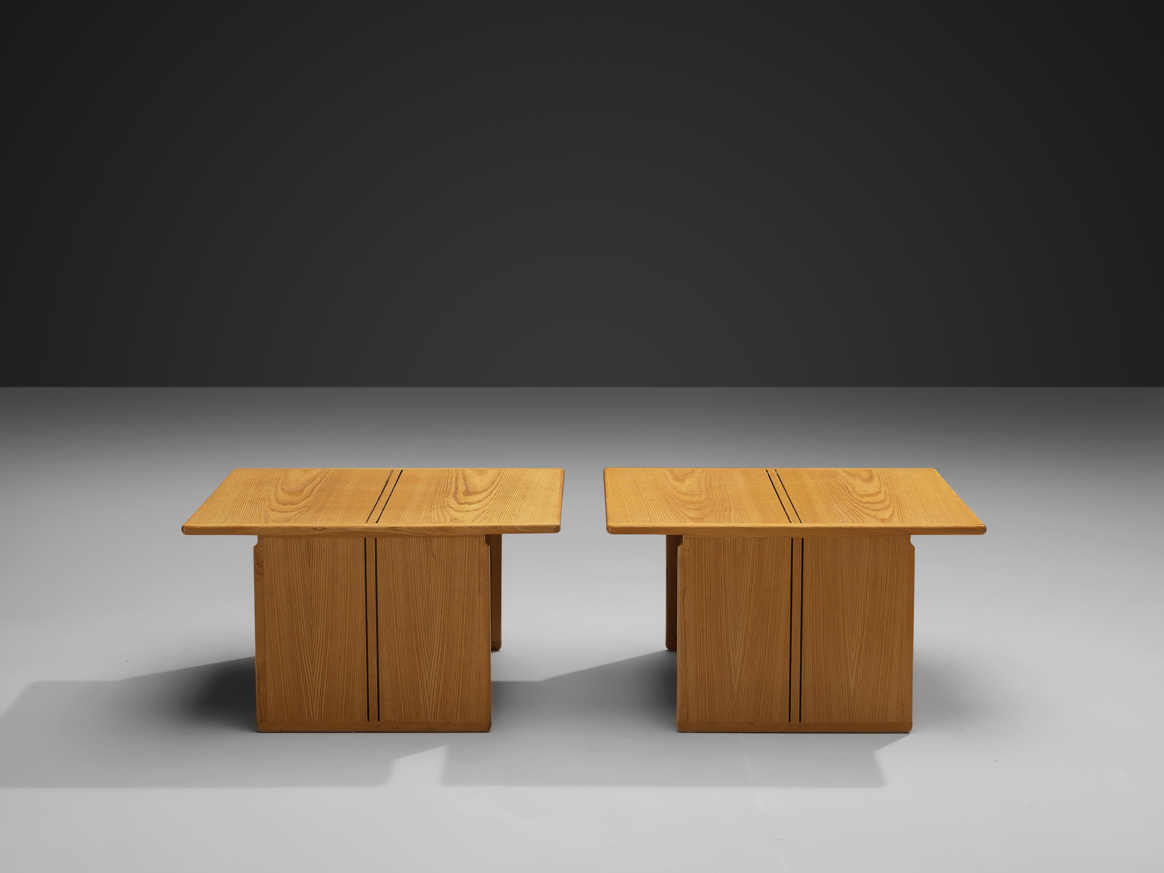 Afra & Tobia Scarpa for Maxalto 'Artona' Pair of Side Tables in Ash 2
