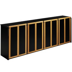 Afra & Tobia Scarpa per Maxalto Credenza 'Artona' in Wood laccato nero