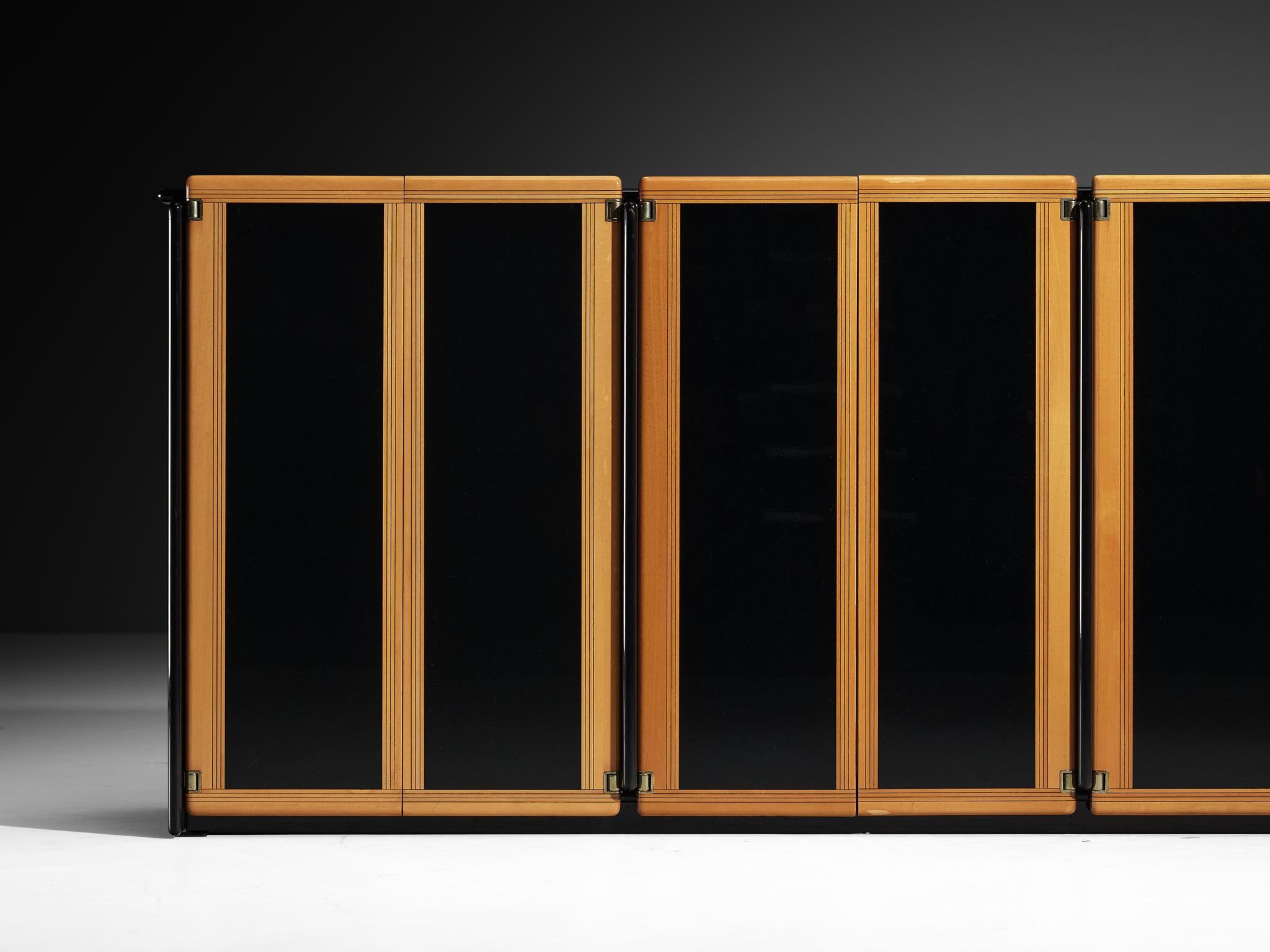 Postmoderne Afra & Tobia Scarpa for Maxalto 'Artona' Buffet en bois laqué noir en vente