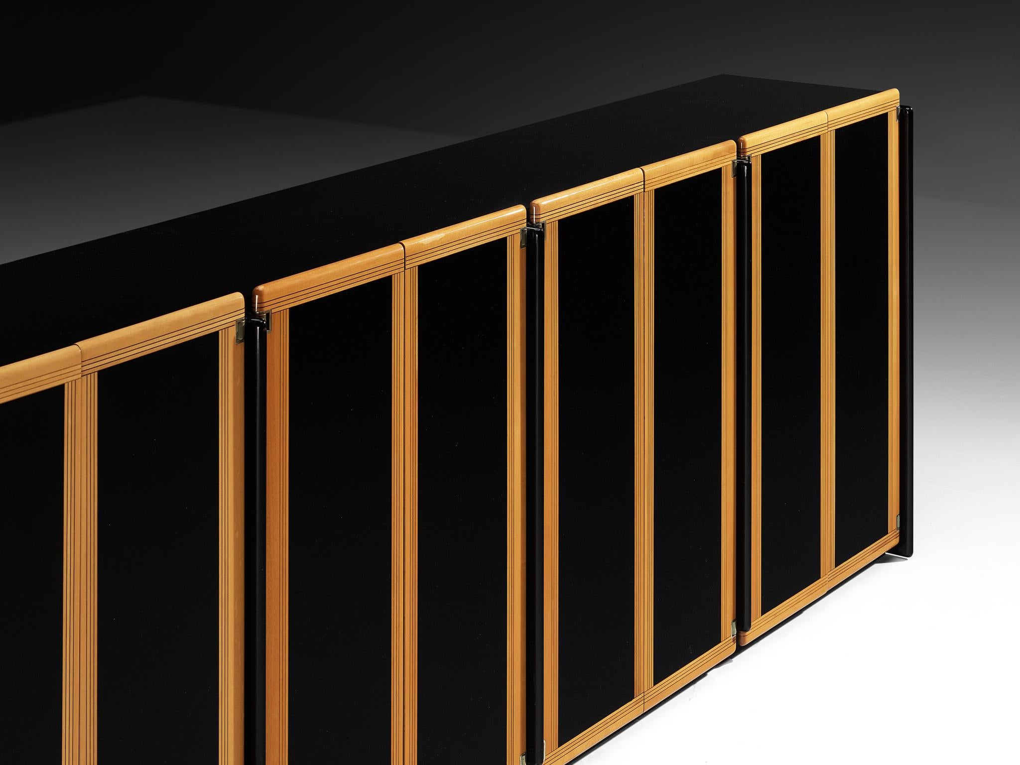 Afra & Tobia Scarpa for Maxalto 'Artona' Buffet en bois laqué noir Bon état - En vente à Waalwijk, NL