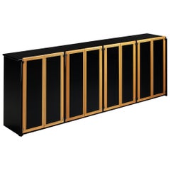 Afra & Tobia Scarpa for Maxalto 'Artona' Buffet en bois laqué noir