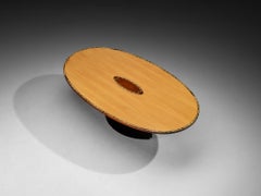 Afra & Tobia Scarpa für Maxalto Esstisch in Ahorn und Nussbaum