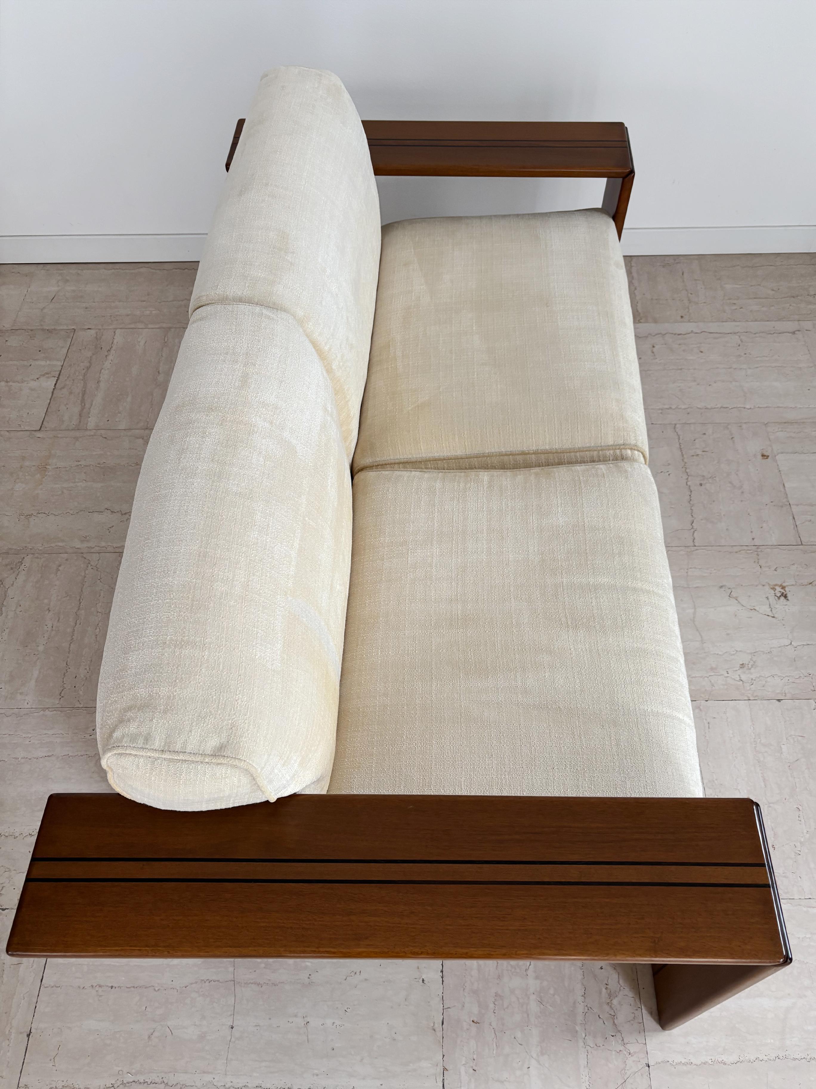 Afra & Tobia Scarpa for Maxalto Italian Wood Fabric 