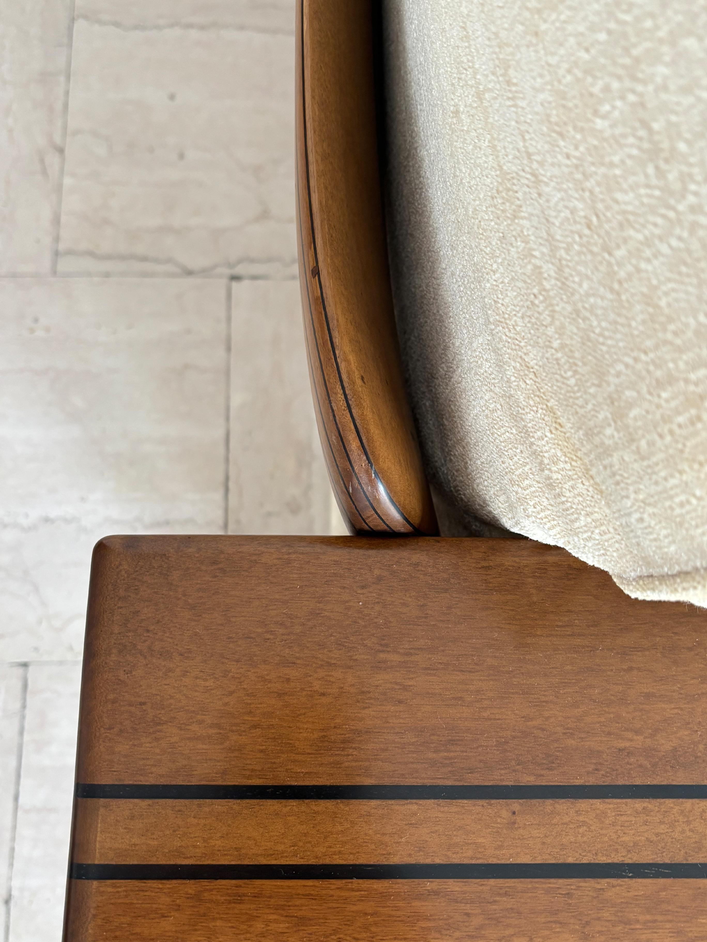 Afra & Tobia Scarpa for Maxalto Italian Wood Fabric 