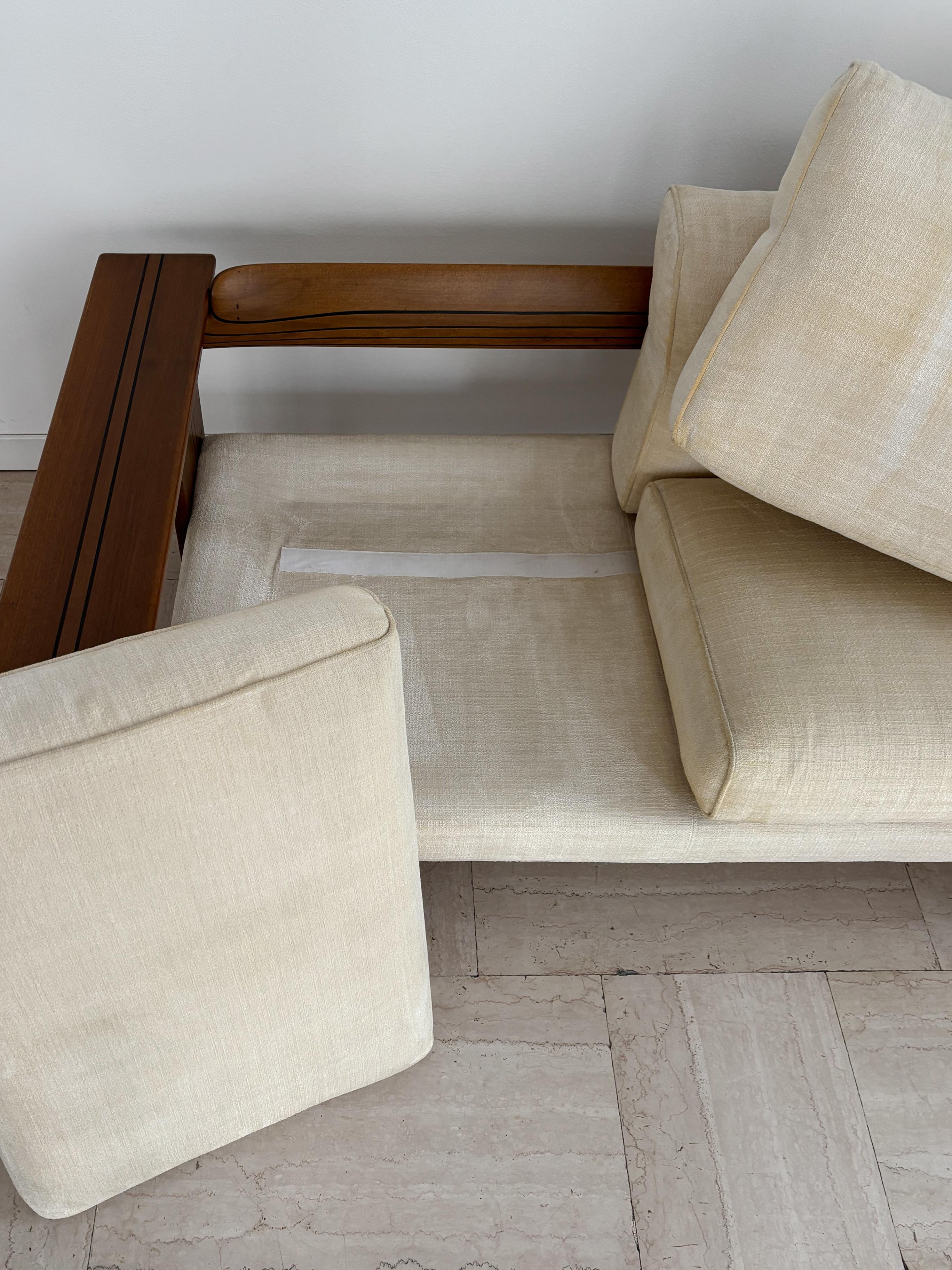 Afra & Tobia Scarpa for Maxalto Italian Wood Fabric 
