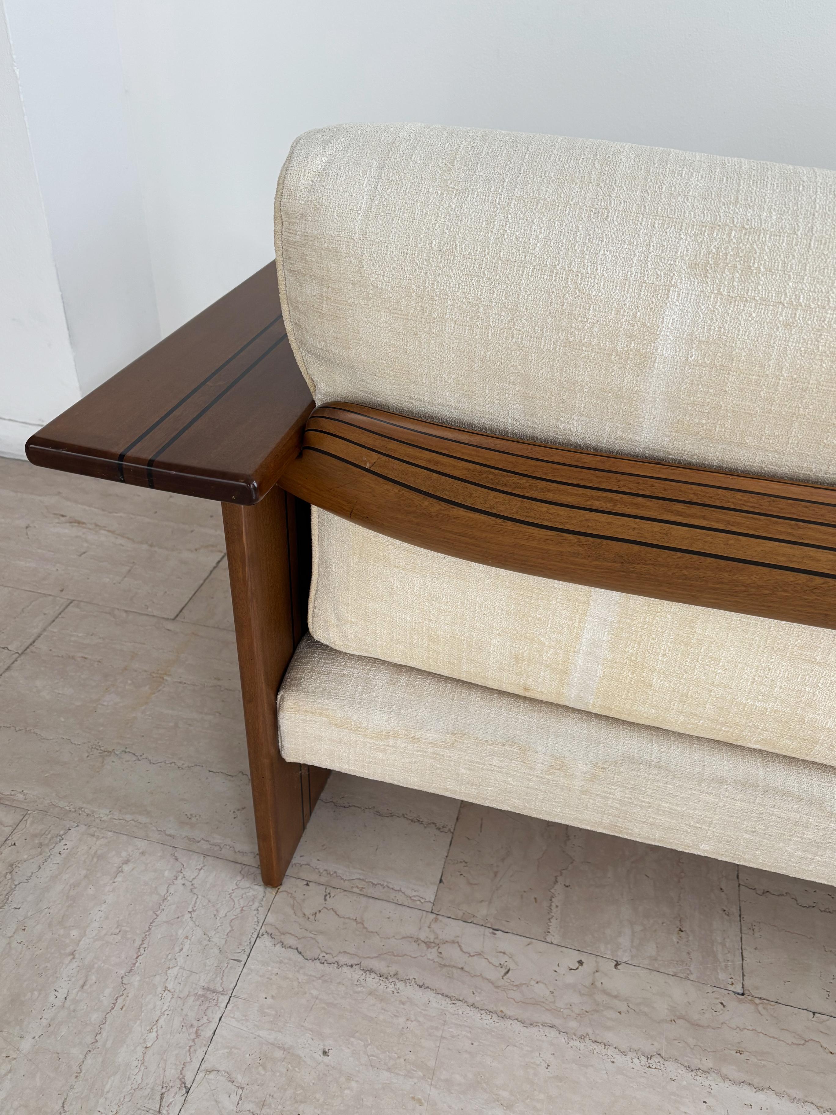 Afra & Tobia Scarpa for Maxalto Italian Wood Fabric 