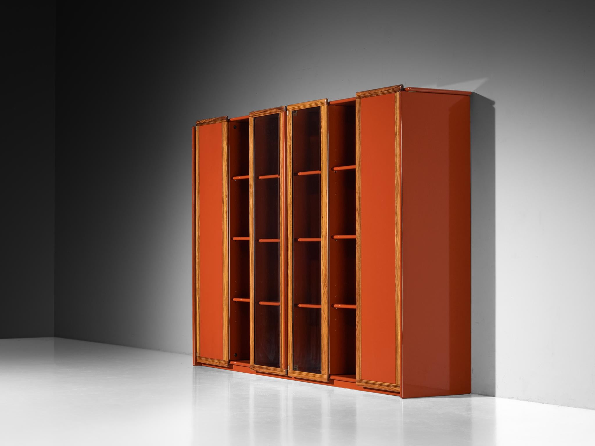 Große Vitrine oder Sideboard „Artona“ von Afra & Tobia Scarpa für Maxalto in Rot (Postmoderne) im Angebot