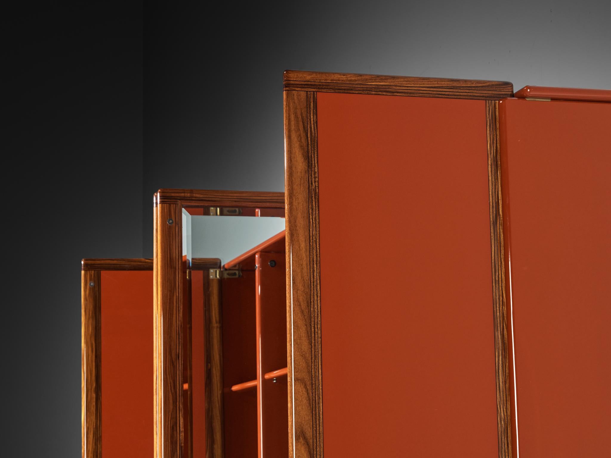 Große Vitrine oder Sideboard „Artona“ von Afra & Tobia Scarpa für Maxalto in Rot (Ende des 20. Jahrhunderts) im Angebot