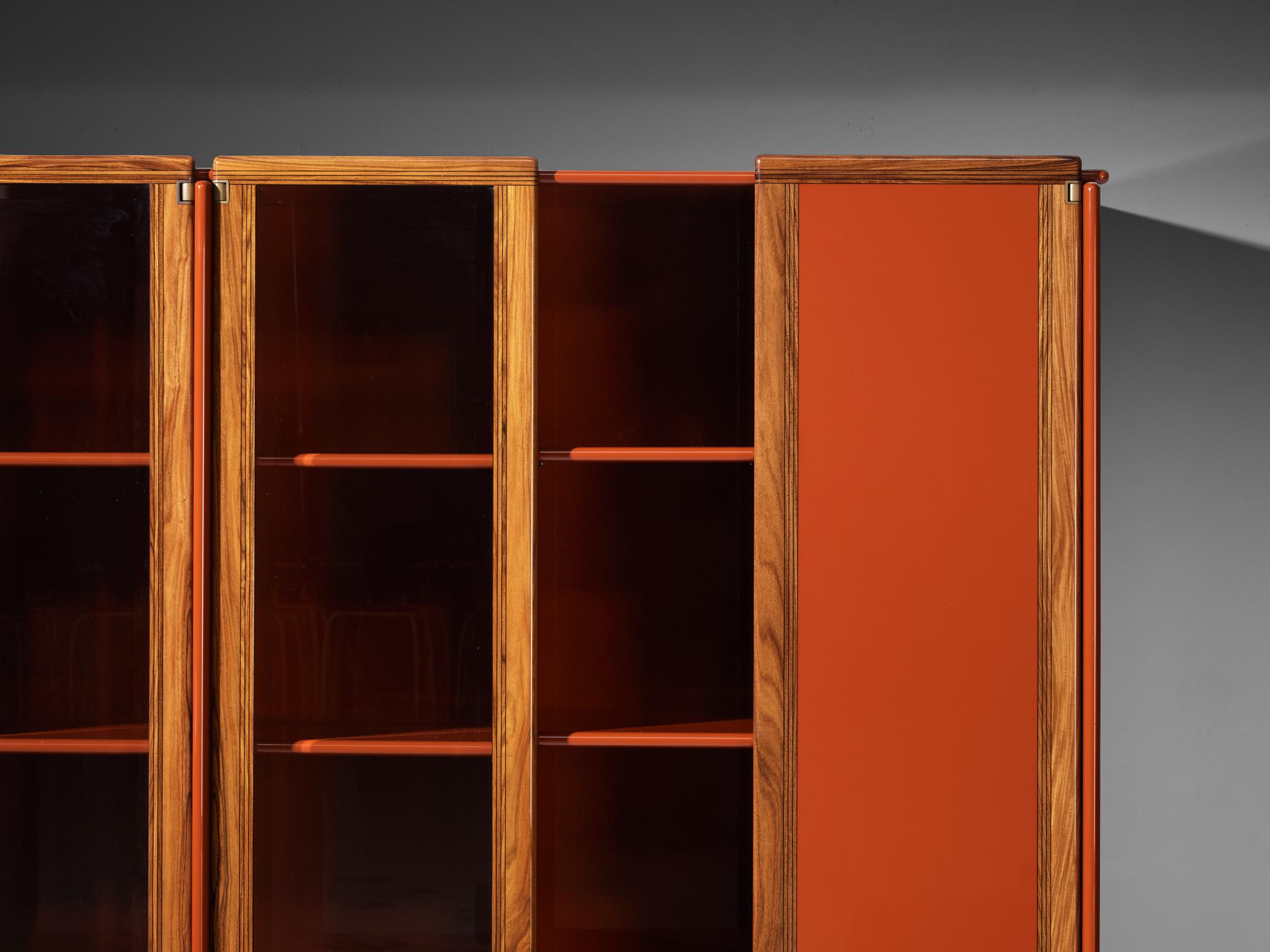 Große Vitrine oder Sideboard „Artona“ von Afra & Tobia Scarpa für Maxalto in Rot im Angebot 1