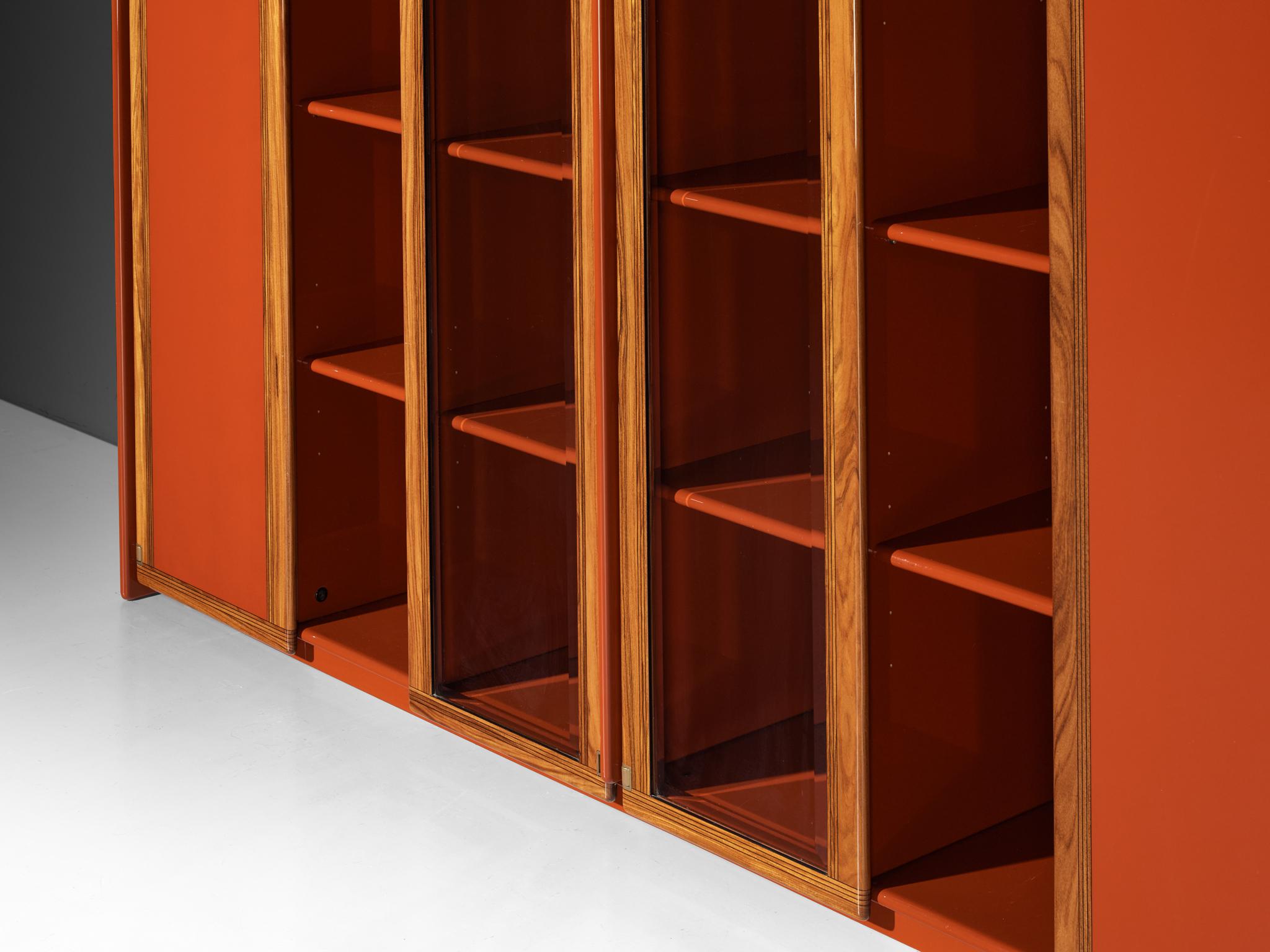 Große Vitrine oder Sideboard „Artona“ von Afra & Tobia Scarpa für Maxalto in Rot im Angebot 2