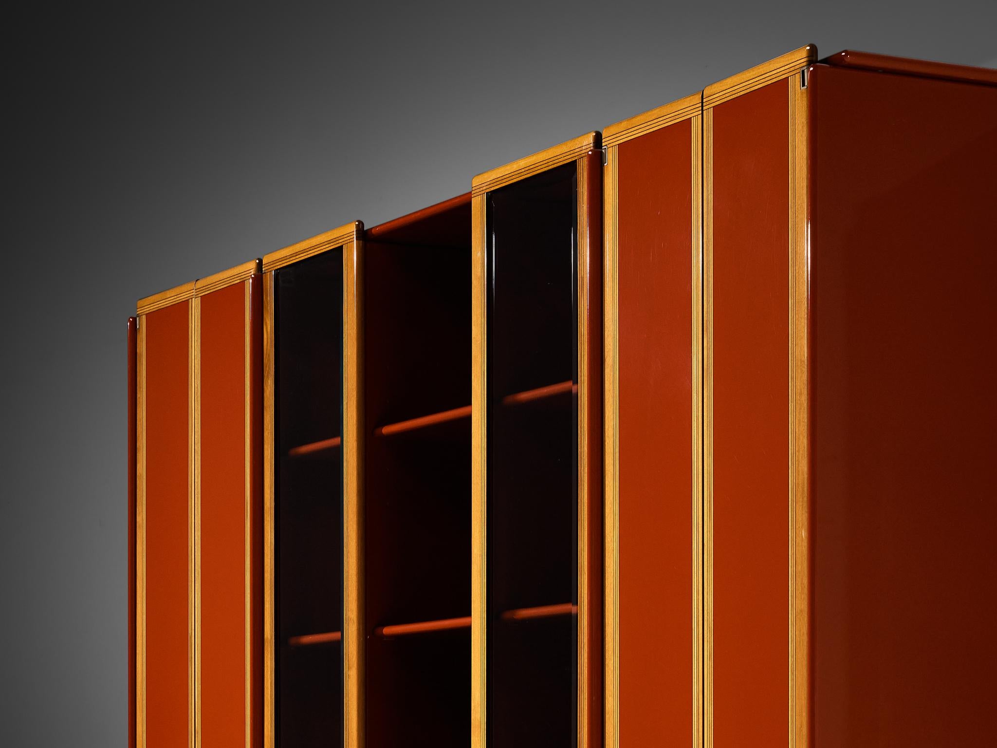 Große Vitrine oder Sideboard „Artona“ von Afra & Tobia Scarpa für Maxalto in Rot im Angebot 2