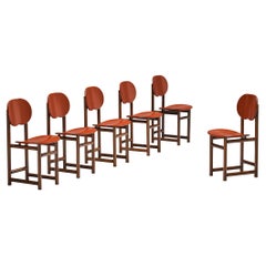 Afra & Tobia Scarpa for Maxalto 'New Harmony' Set of Six Dining Chairs 
