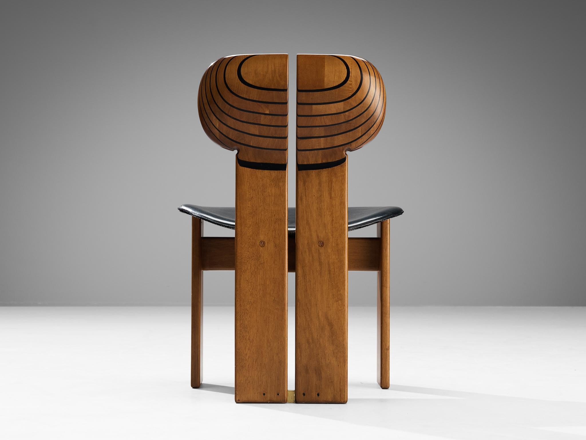 Afra & Tobia Scarpa for Maxalto Set of Eight 'Africa' Dining Chairs 2