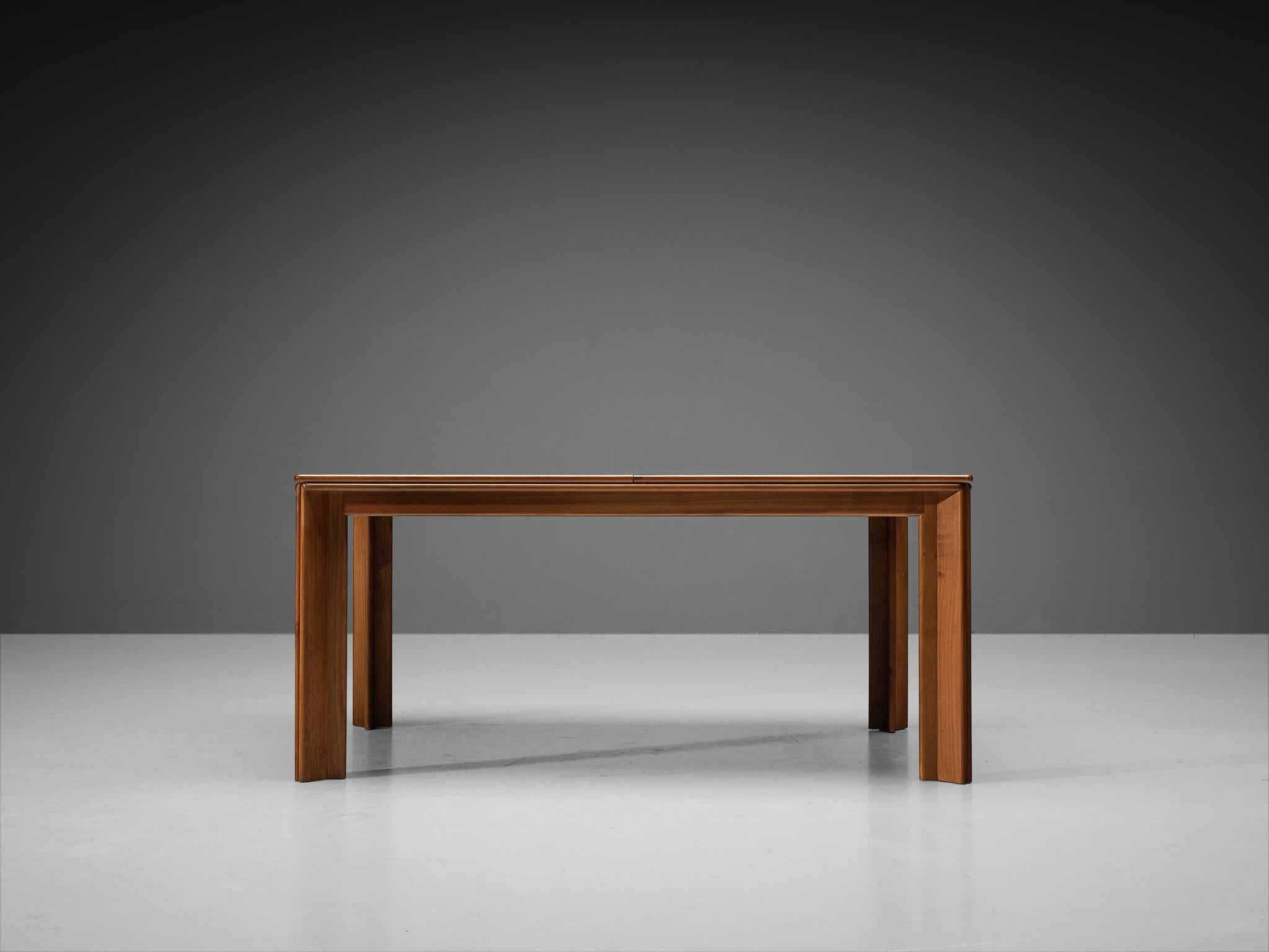Mid-Century Modern Afra & Tobia Scarpa for Molteni Dining Table in Walnut