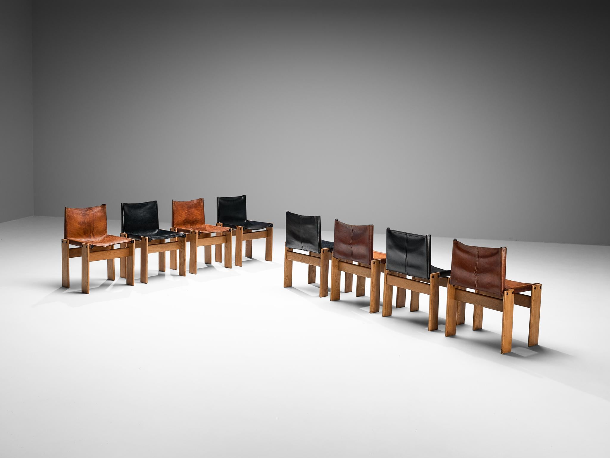 Afra & Tobia Scarpa for Molteni Set of Ten 'Monk' Chairs  6