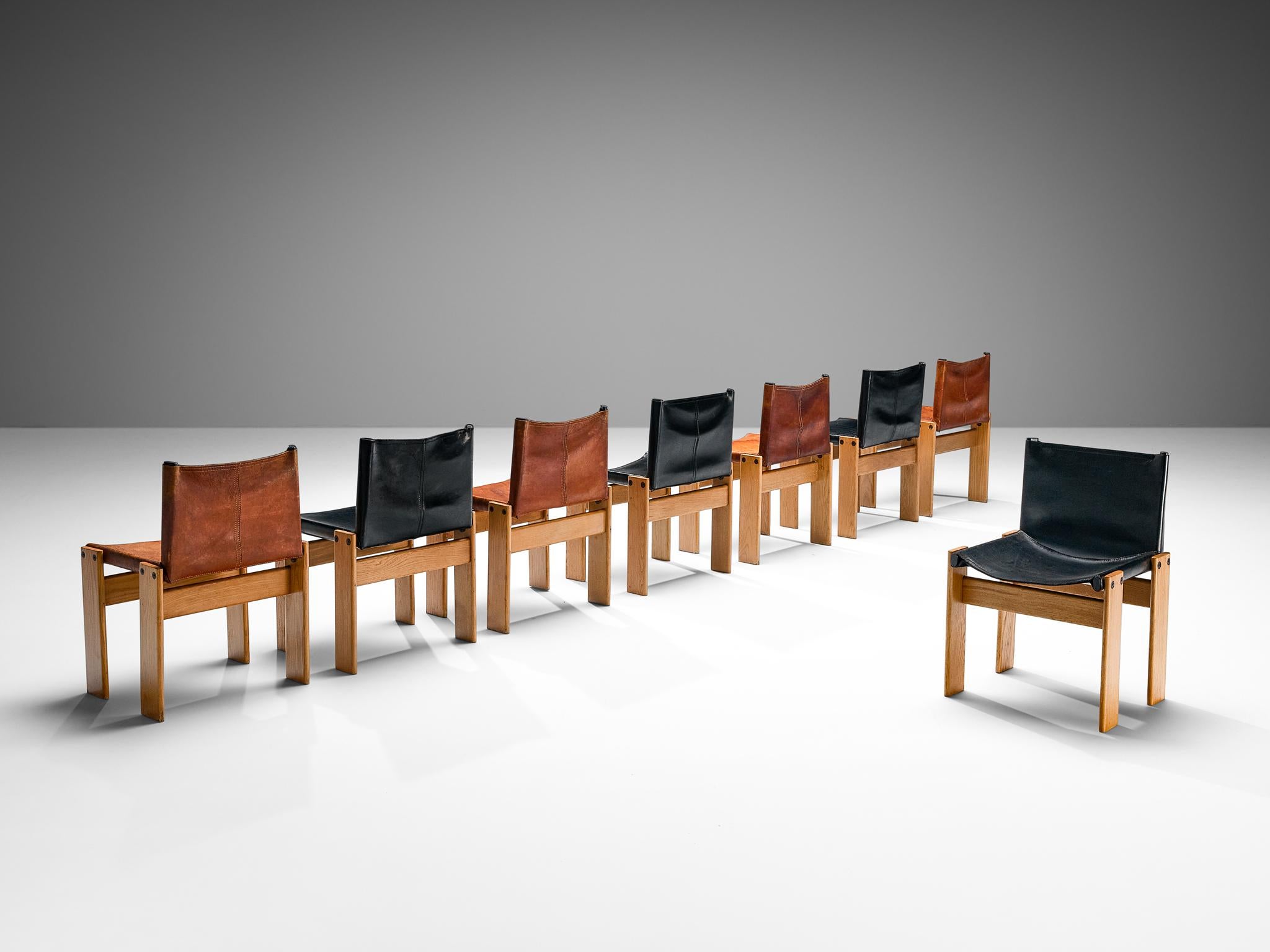 Afra & Tobia Scarpa for Molteni Set of Ten 'Monk' Chairs  2