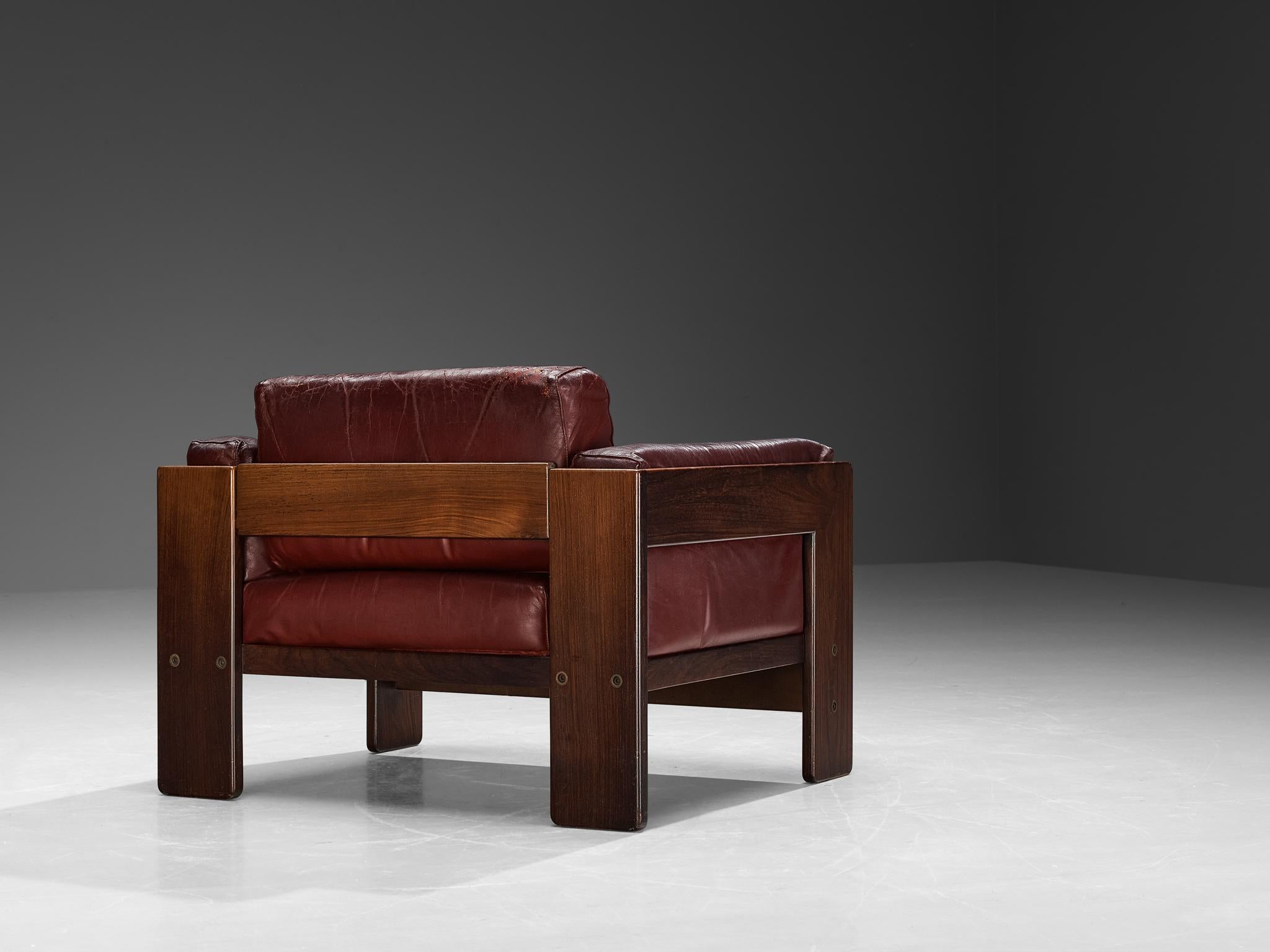 Mid-Century Modern Afra & Tobia Scarpa for Simon Gavina 'Bastiano' Lounge Chair in Walnut  For Sale