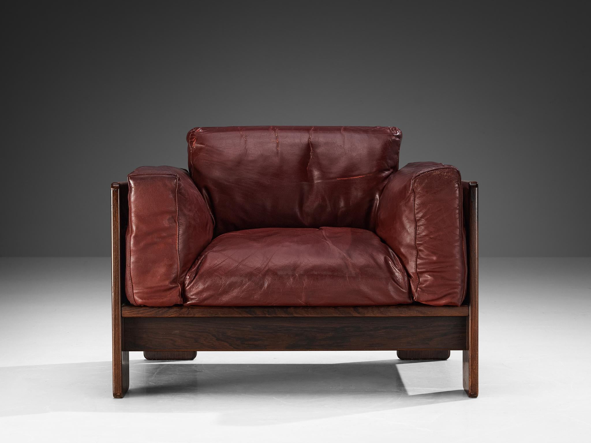Mid-20th Century Afra & Tobia Scarpa for Simon Gavina 'Bastiano' Lounge Chair in Walnut  For Sale