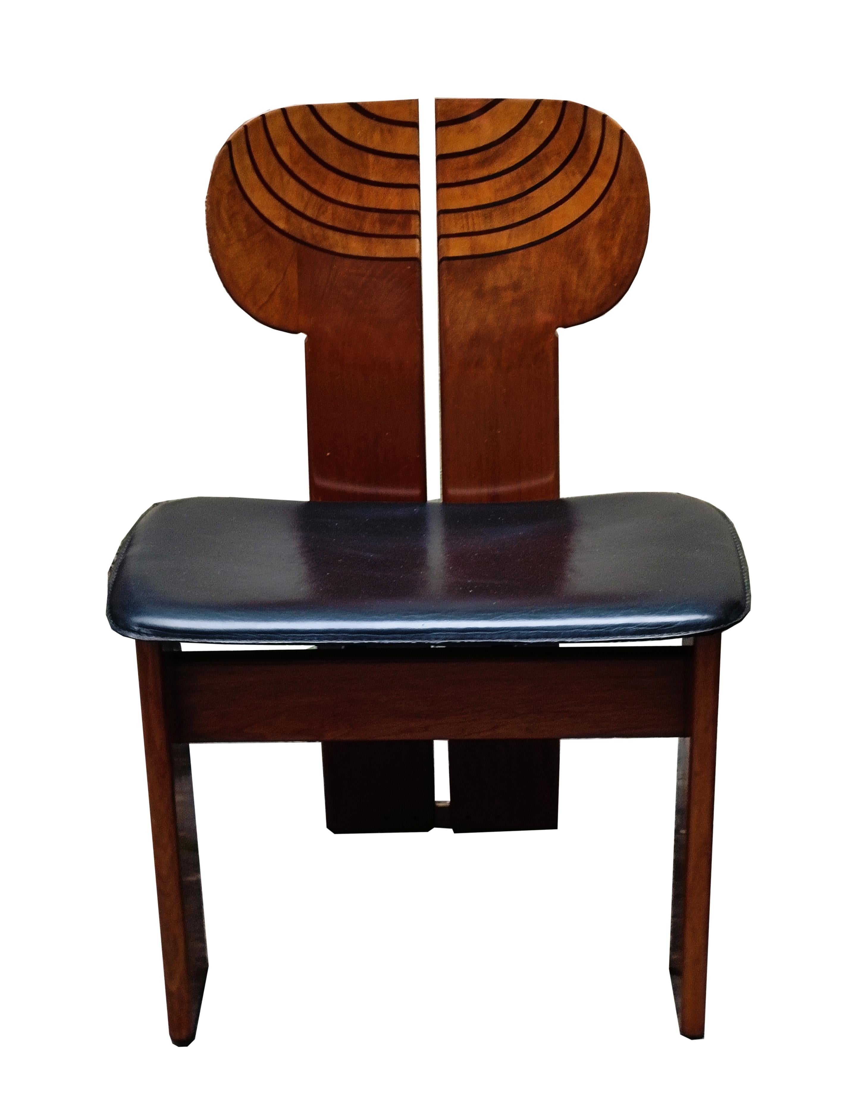 Late 20th Century Afra & Tobia Scarpa Group of 4 Chairs 