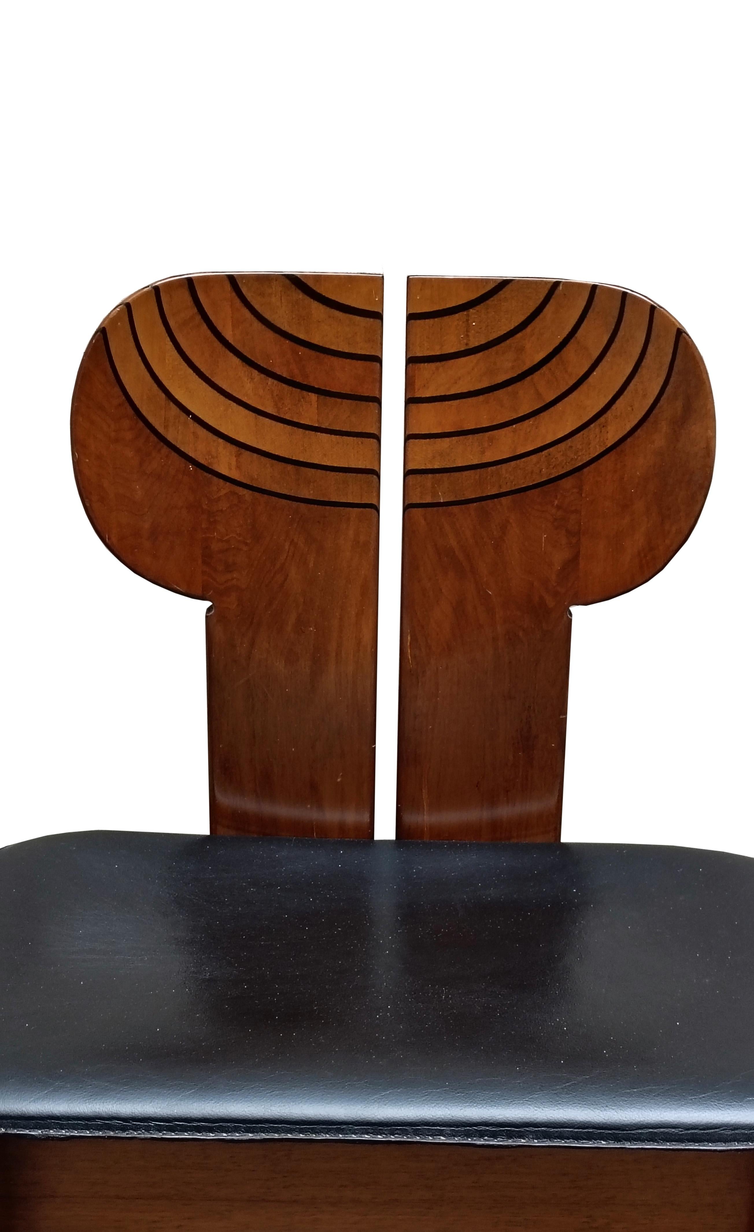 Afra & Tobia Scarpa Group of 4 Chairs 