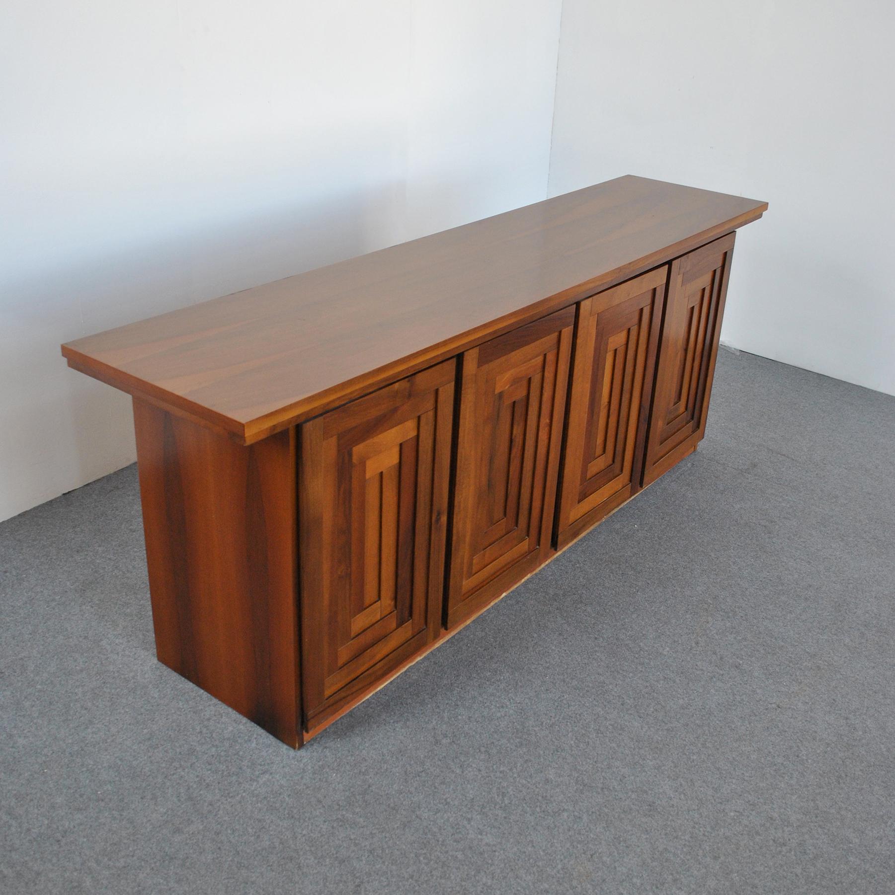 Wood Afra & Tobia Scarpa in the Manner Sideboard 70's