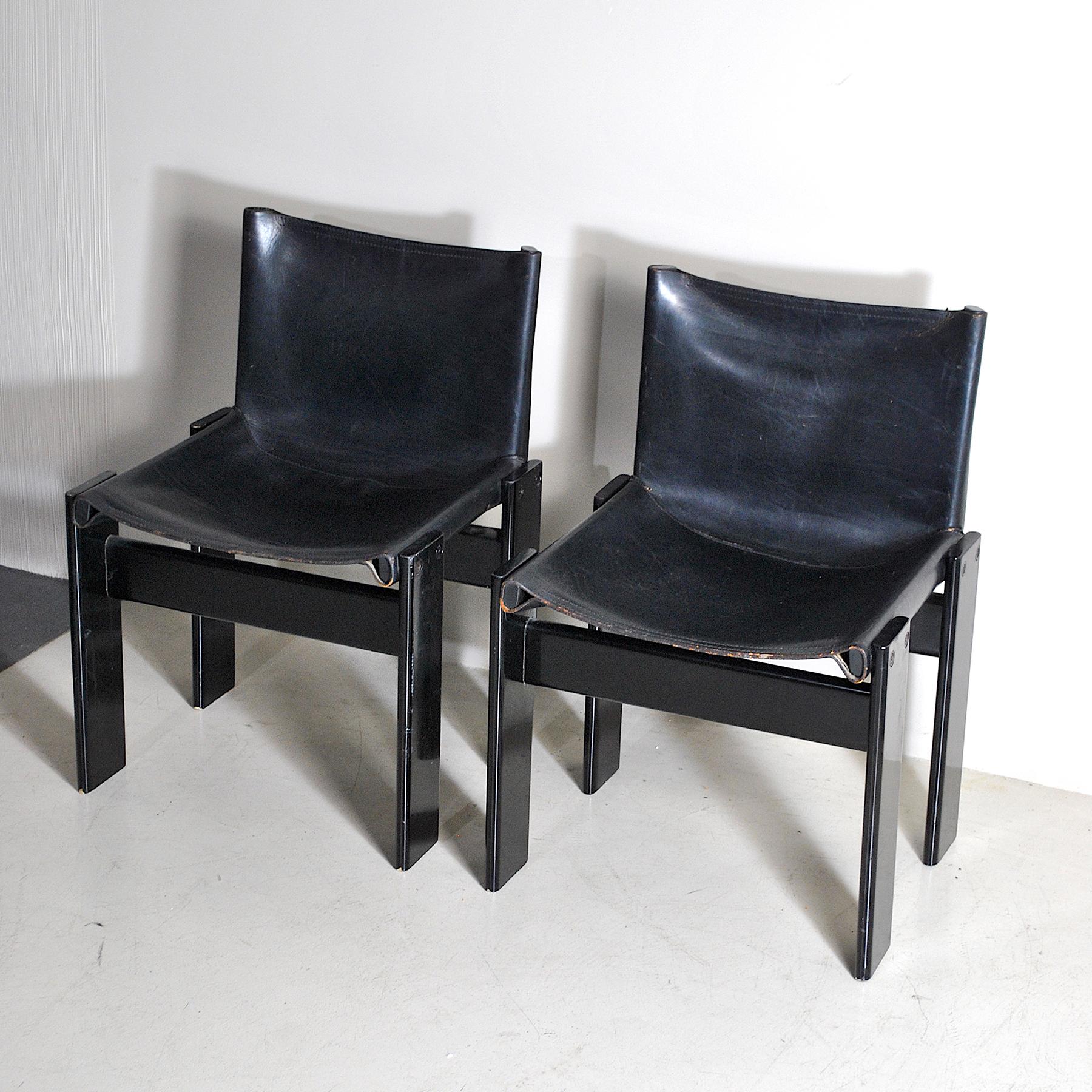 Mid-Century Modern Afra & Tobia Scarpa Italian Mid Century Chairs 70's